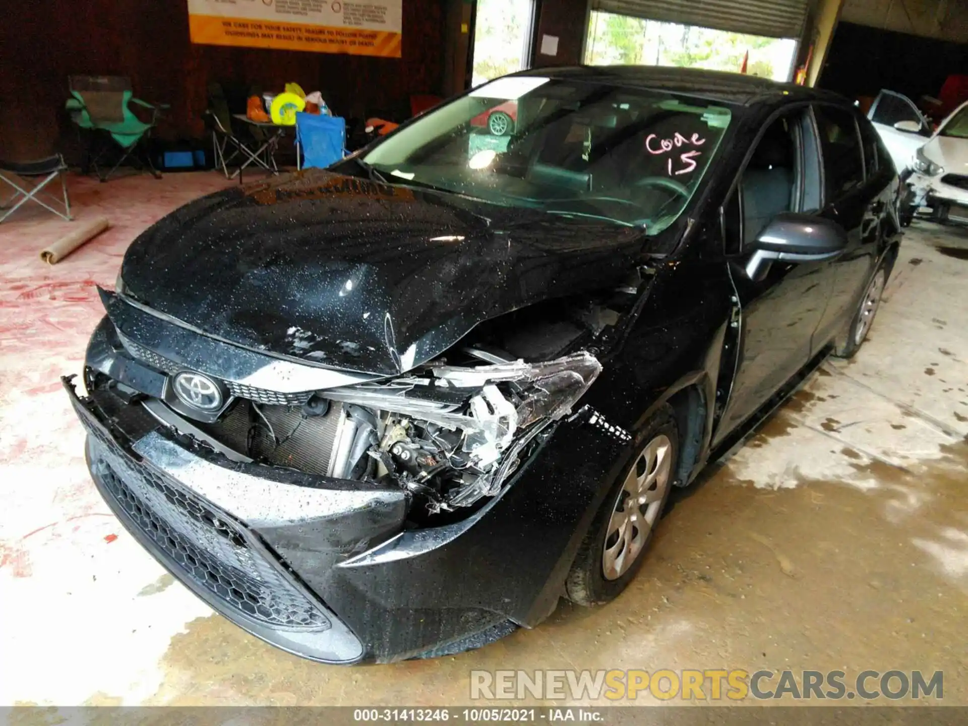 2 Photograph of a damaged car 5YFEPRAE7LP091889 TOYOTA COROLLA 2020