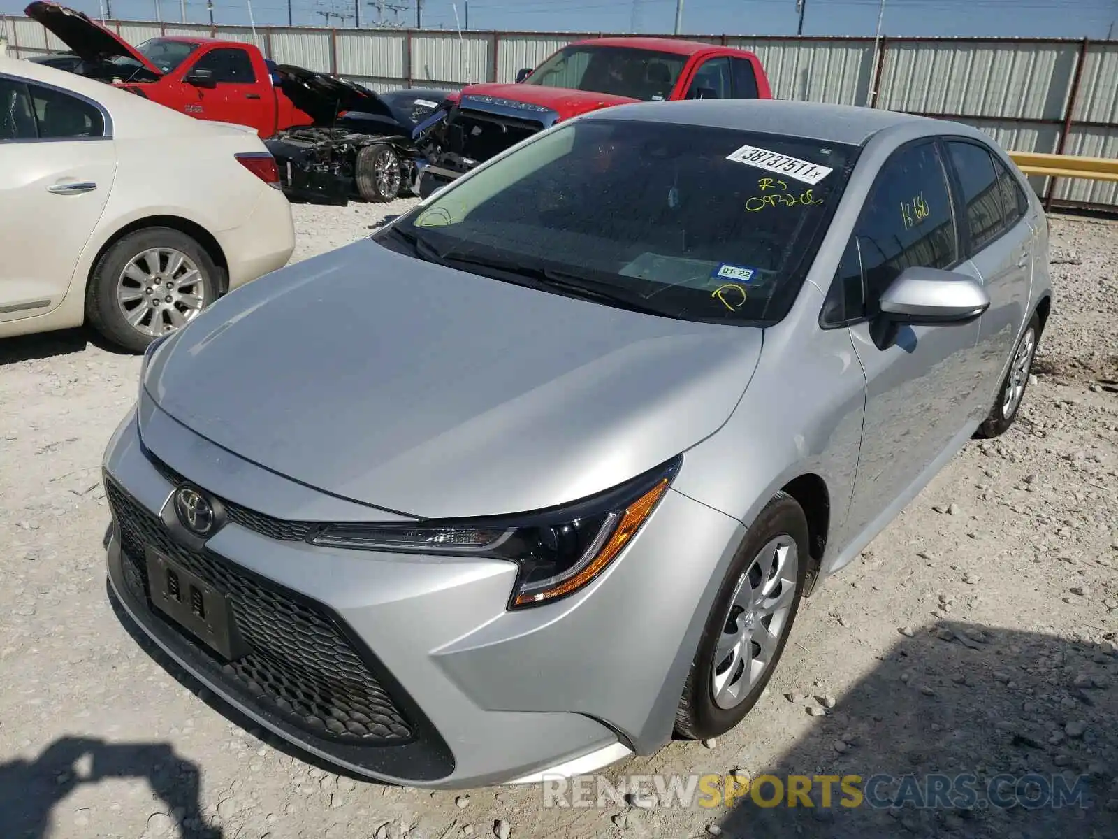 2 Photograph of a damaged car 5YFEPRAE7LP093206 TOYOTA COROLLA 2020