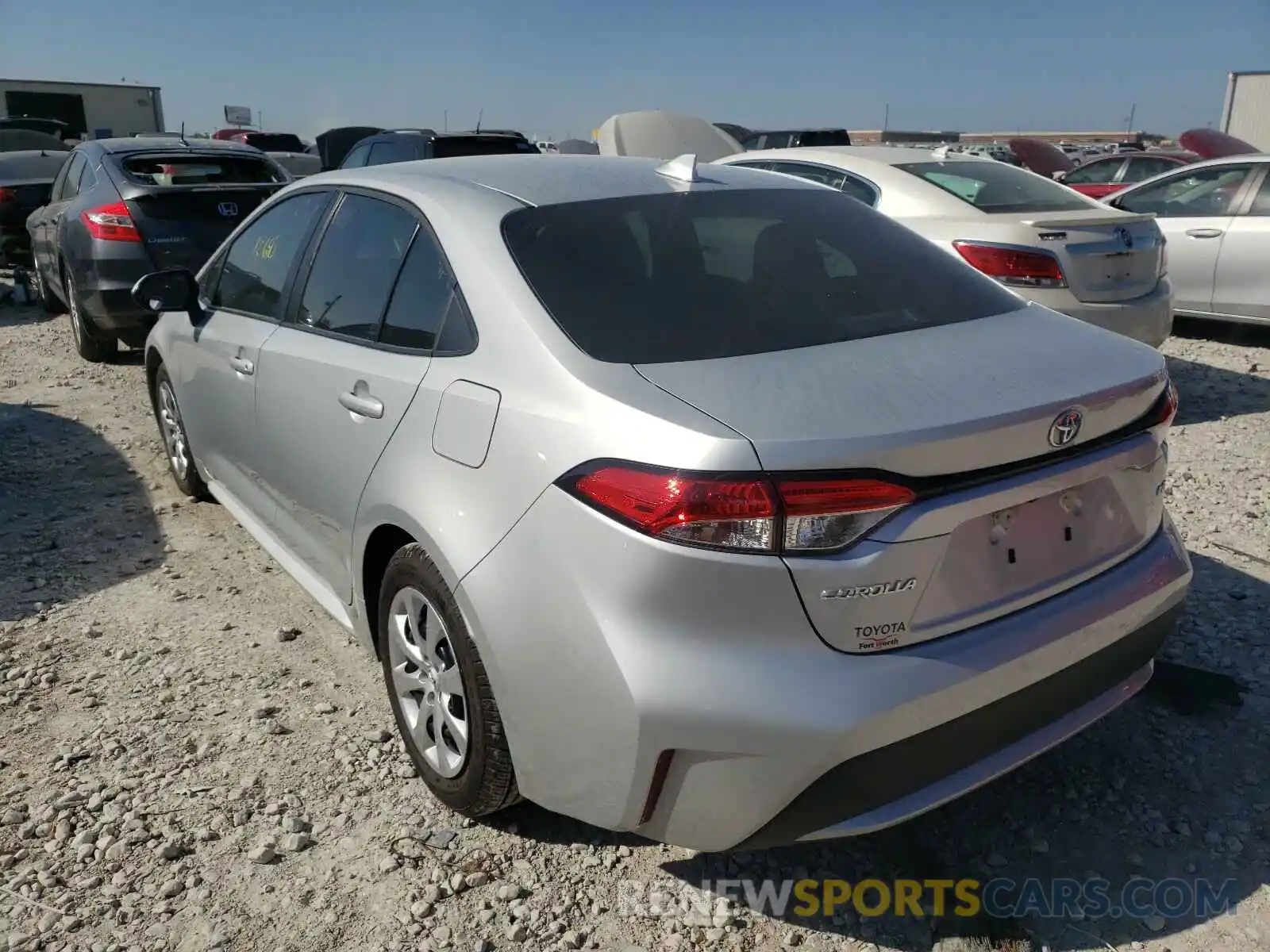 3 Photograph of a damaged car 5YFEPRAE7LP093206 TOYOTA COROLLA 2020