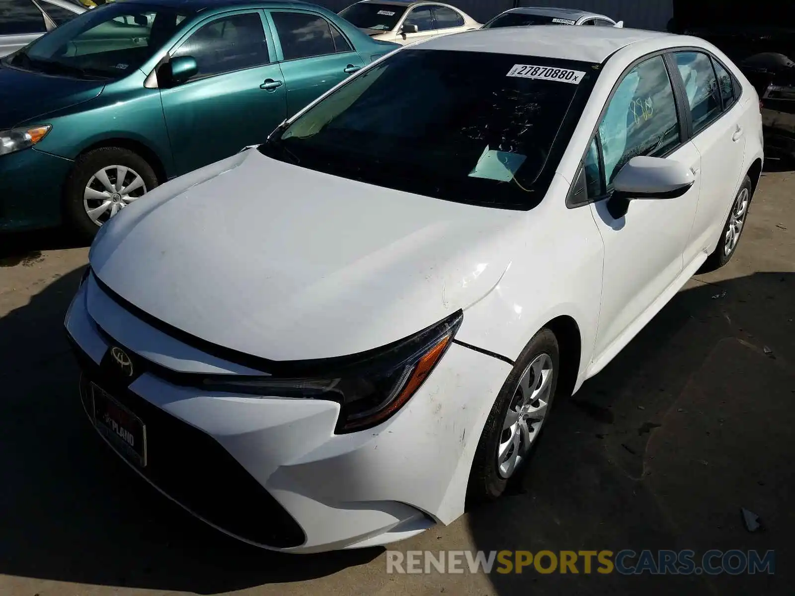 2 Photograph of a damaged car 5YFEPRAE7LP095764 TOYOTA COROLLA 2020