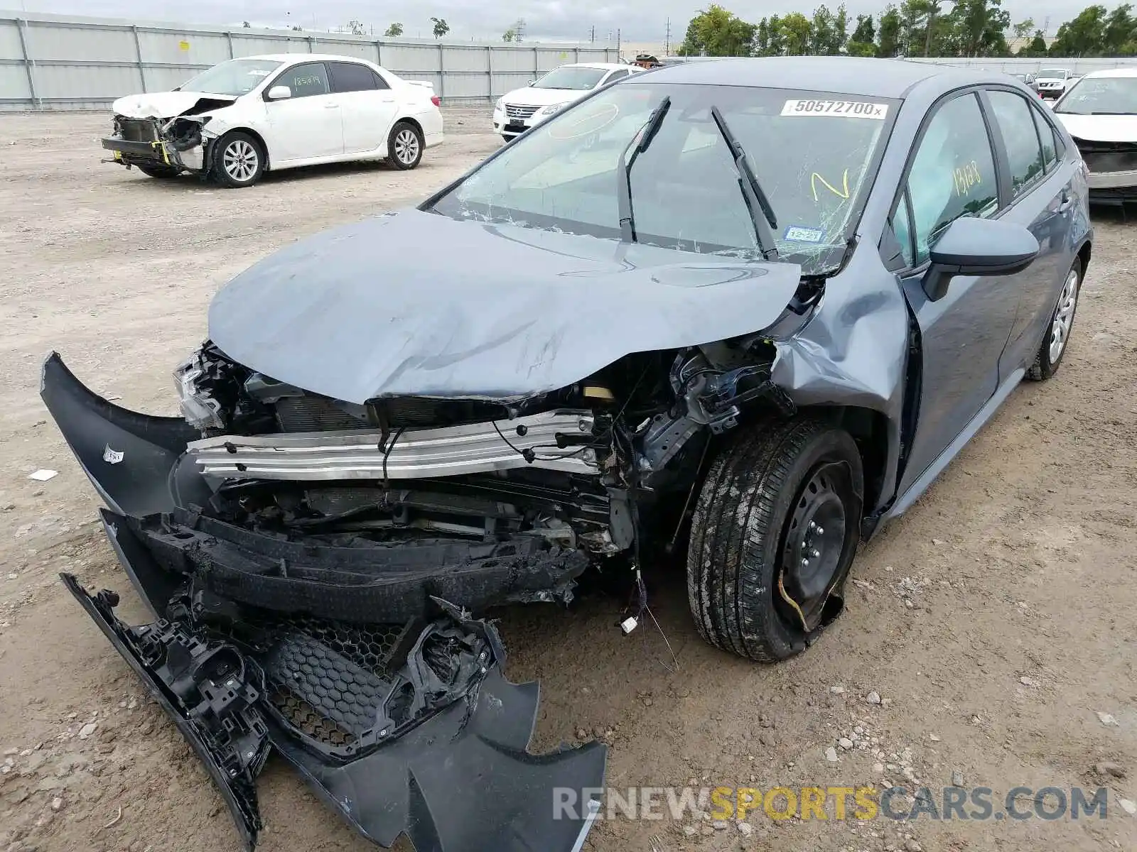 2 Photograph of a damaged car 5YFEPRAE7LP095859 TOYOTA COROLLA 2020