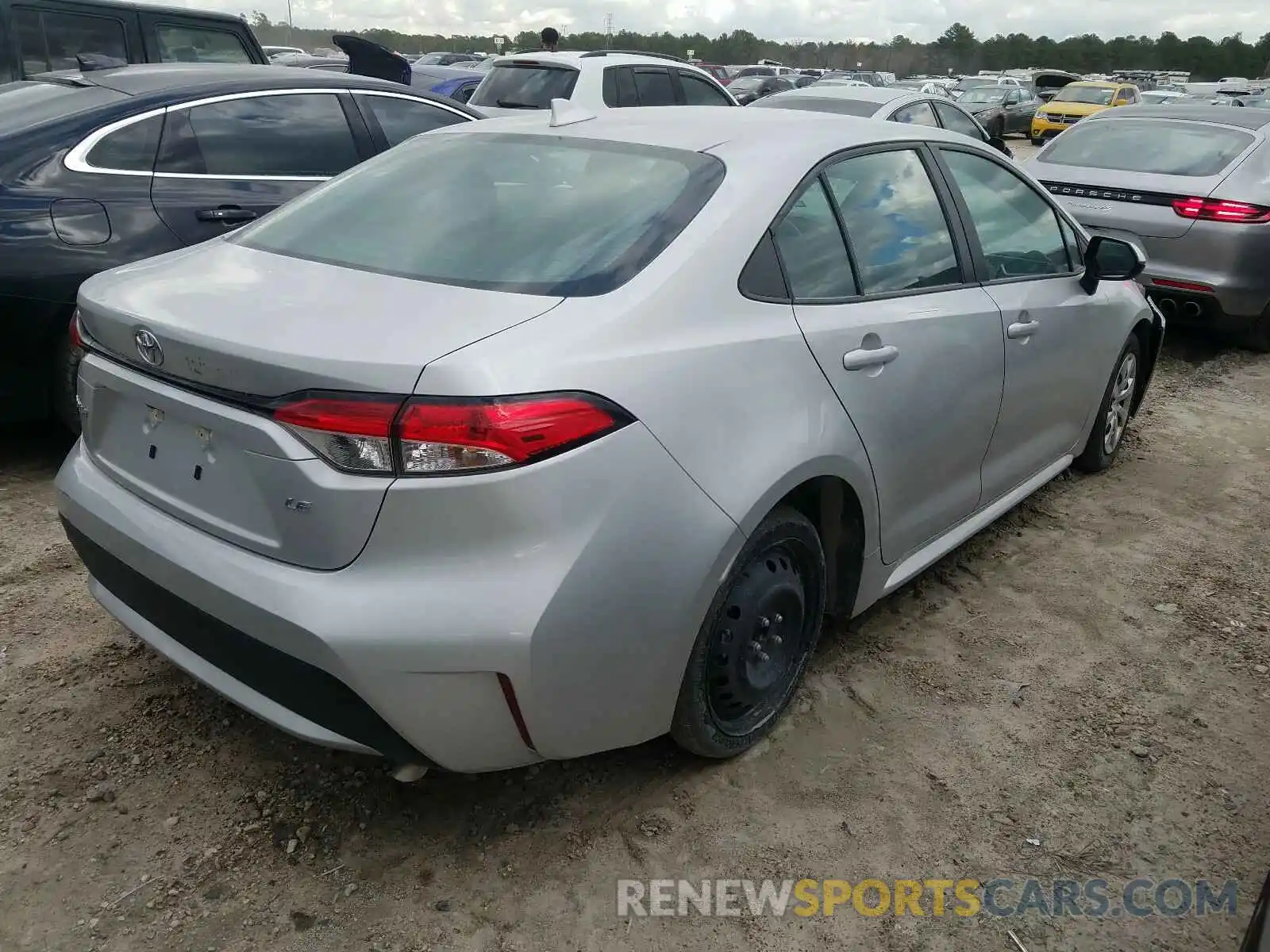 4 Photograph of a damaged car 5YFEPRAE7LP096459 TOYOTA COROLLA 2020