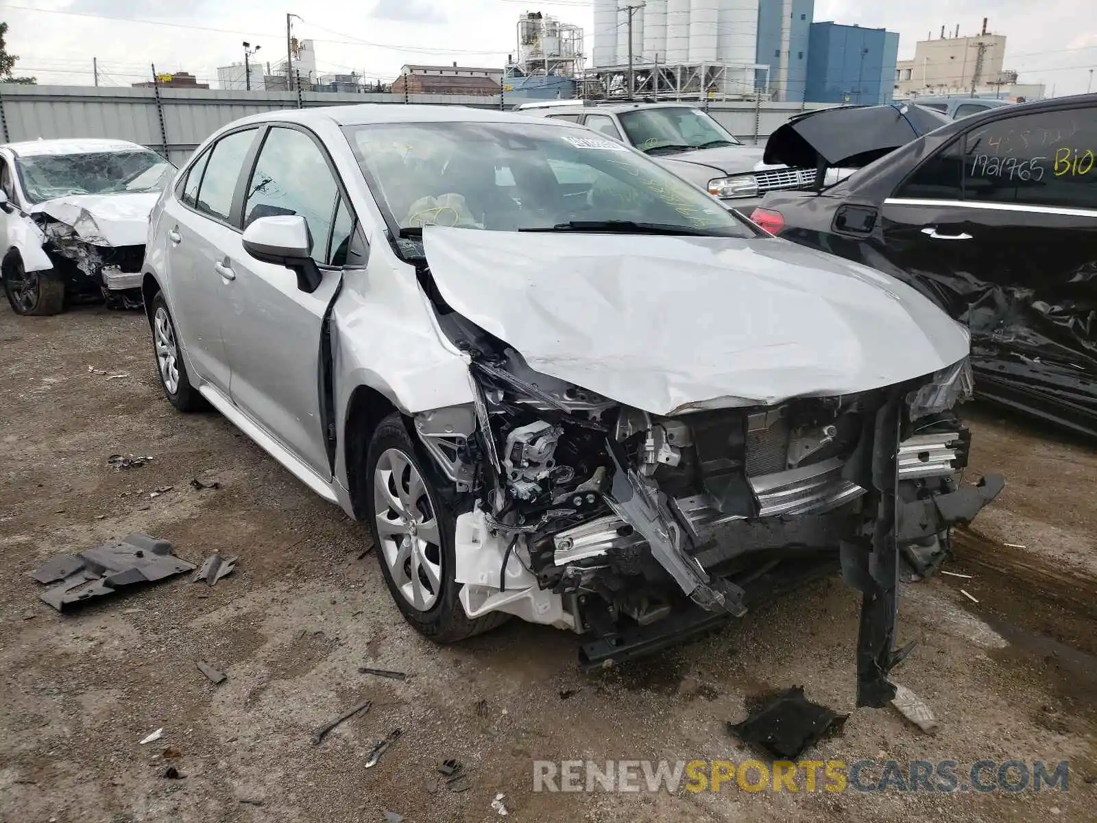 1 Photograph of a damaged car 5YFEPRAE7LP096462 TOYOTA COROLLA 2020