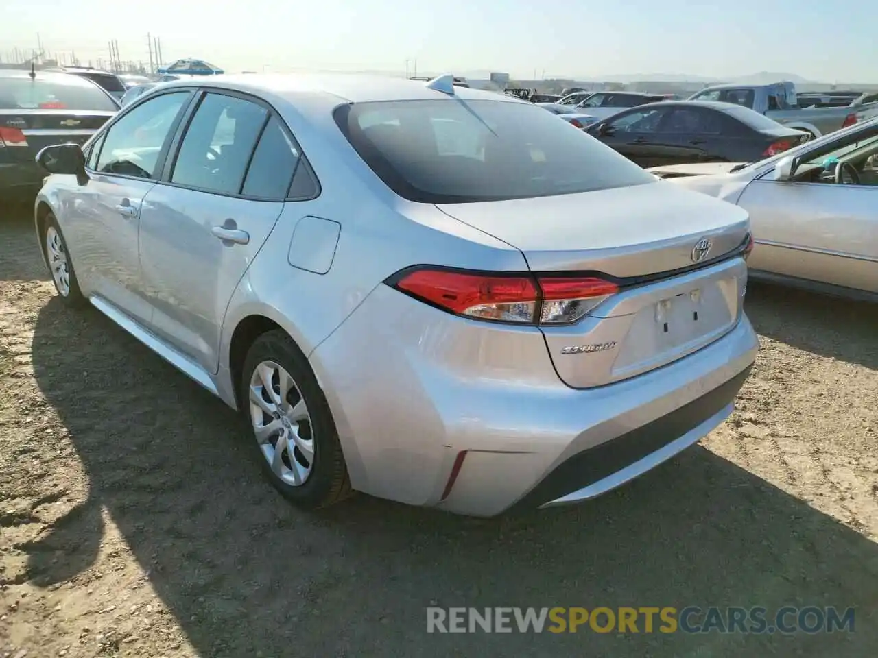 3 Photograph of a damaged car 5YFEPRAE7LP096672 TOYOTA COROLLA 2020