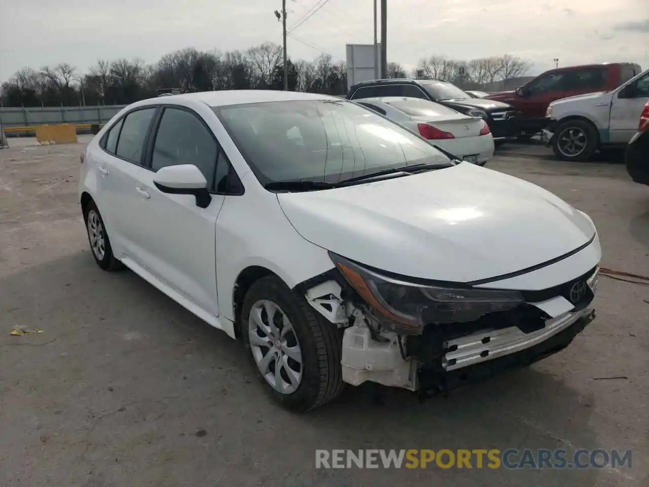 1 Photograph of a damaged car 5YFEPRAE7LP096834 TOYOTA COROLLA 2020