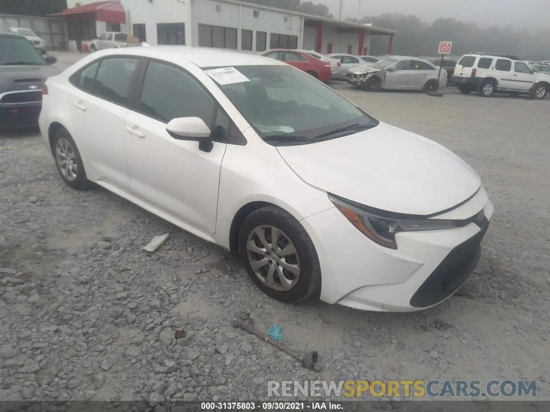 1 Photograph of a damaged car 5YFEPRAE7LP096932 TOYOTA COROLLA 2020