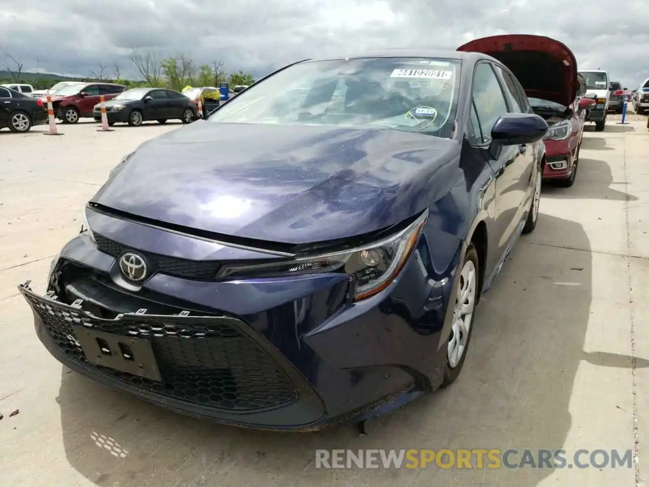 2 Photograph of a damaged car 5YFEPRAE7LP097837 TOYOTA COROLLA 2020