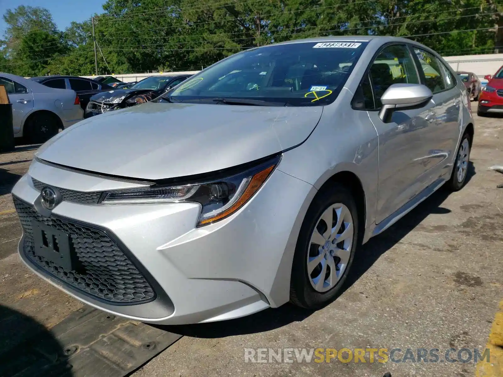 2 Photograph of a damaged car 5YFEPRAE7LP097840 TOYOTA COROLLA 2020