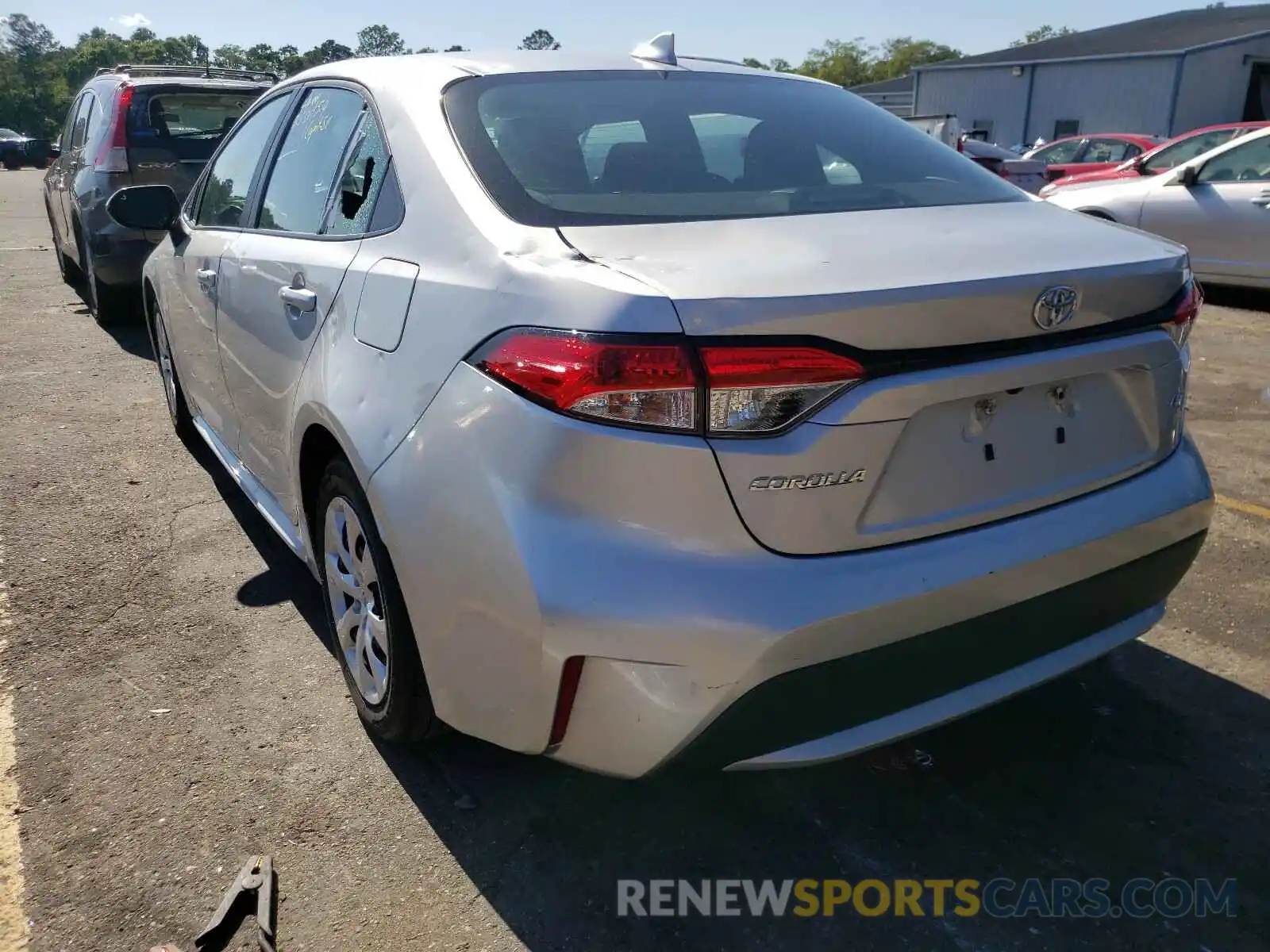 3 Photograph of a damaged car 5YFEPRAE7LP097840 TOYOTA COROLLA 2020