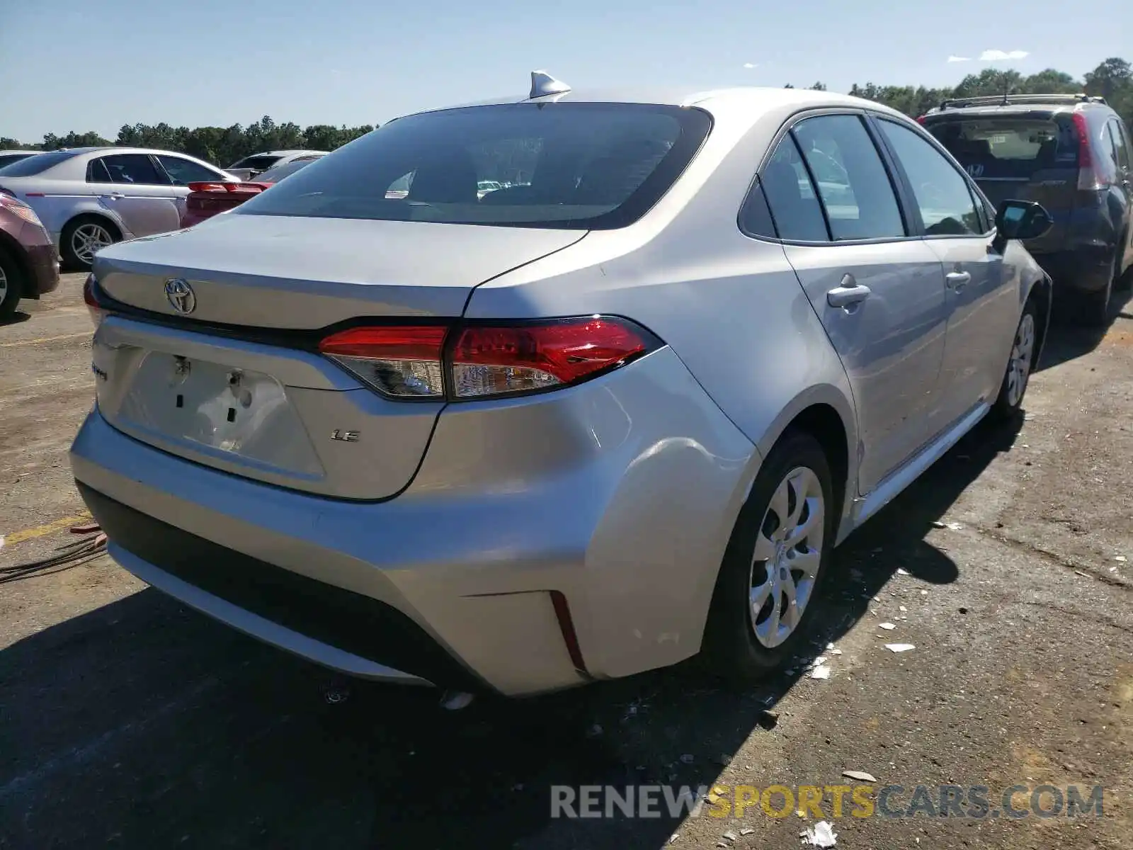 4 Photograph of a damaged car 5YFEPRAE7LP097840 TOYOTA COROLLA 2020