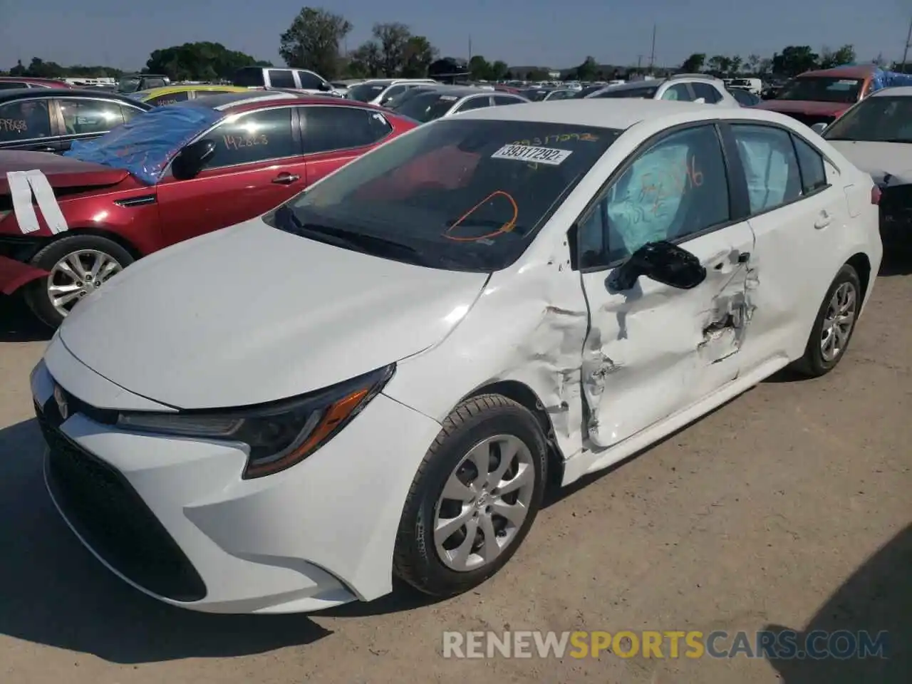 2 Photograph of a damaged car 5YFEPRAE7LP097921 TOYOTA COROLLA 2020