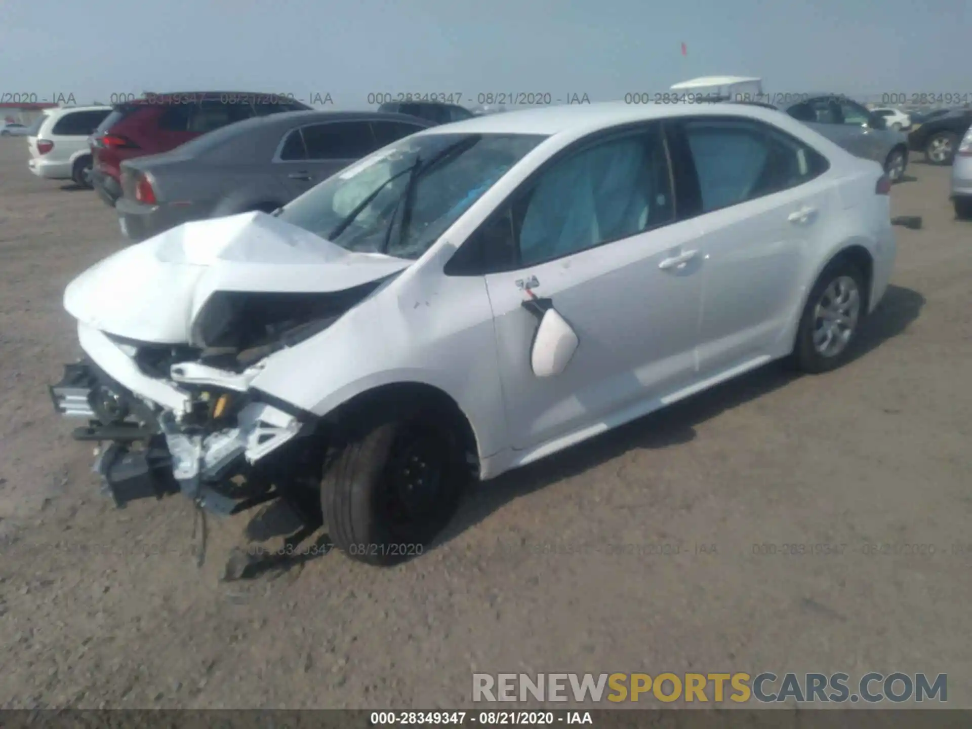 2 Photograph of a damaged car 5YFEPRAE7LP098275 TOYOTA COROLLA 2020