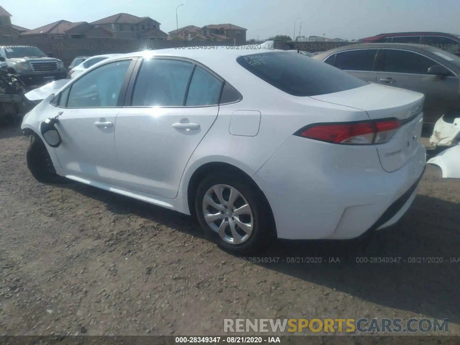 3 Photograph of a damaged car 5YFEPRAE7LP098275 TOYOTA COROLLA 2020