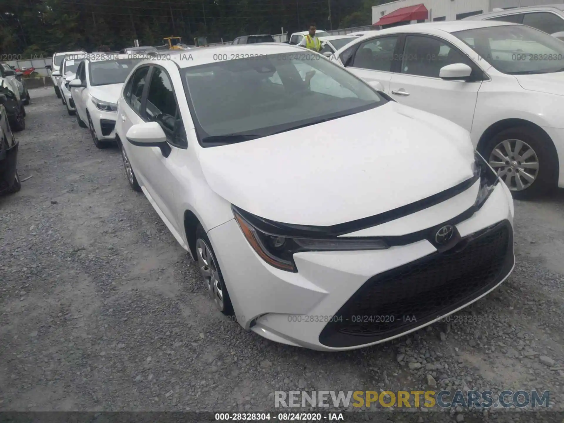 1 Photograph of a damaged car 5YFEPRAE7LP098597 TOYOTA COROLLA 2020