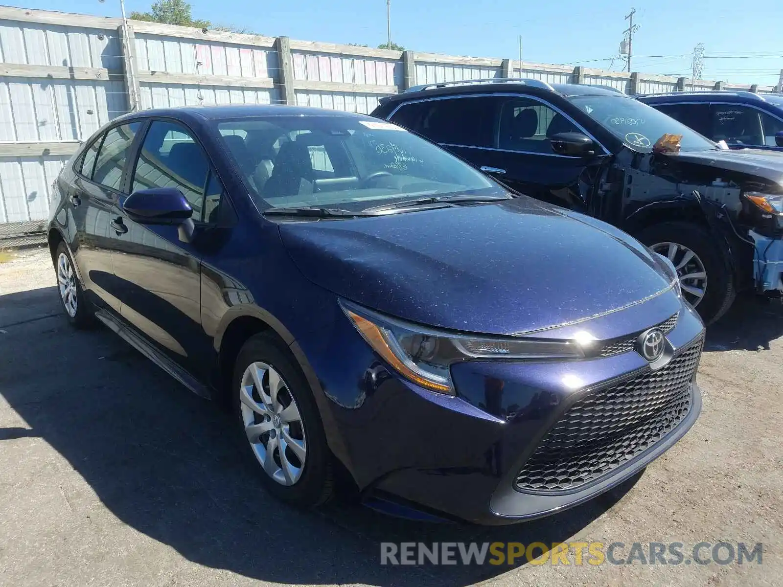 1 Photograph of a damaged car 5YFEPRAE7LP098826 TOYOTA COROLLA 2020