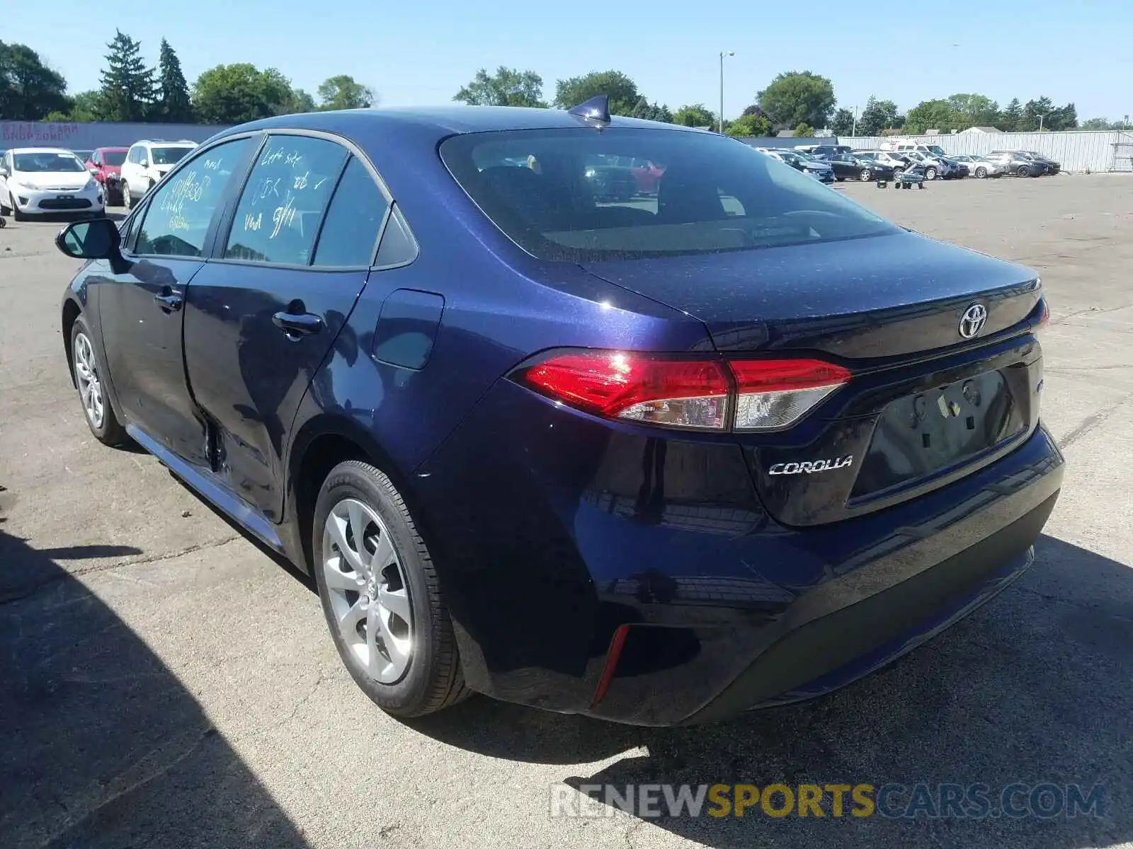 3 Photograph of a damaged car 5YFEPRAE7LP098826 TOYOTA COROLLA 2020