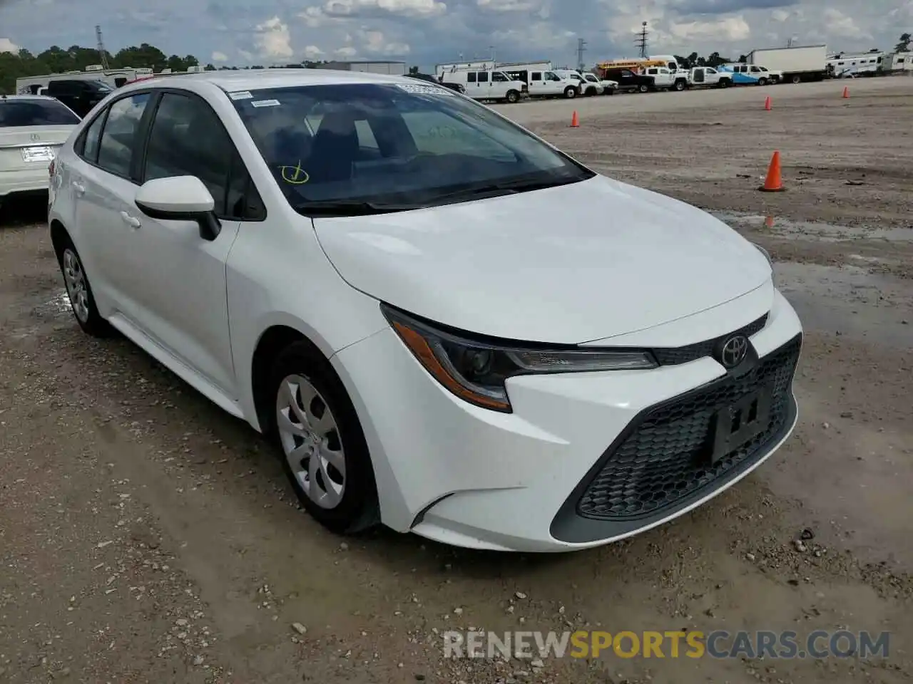 1 Photograph of a damaged car 5YFEPRAE7LP099054 TOYOTA COROLLA 2020