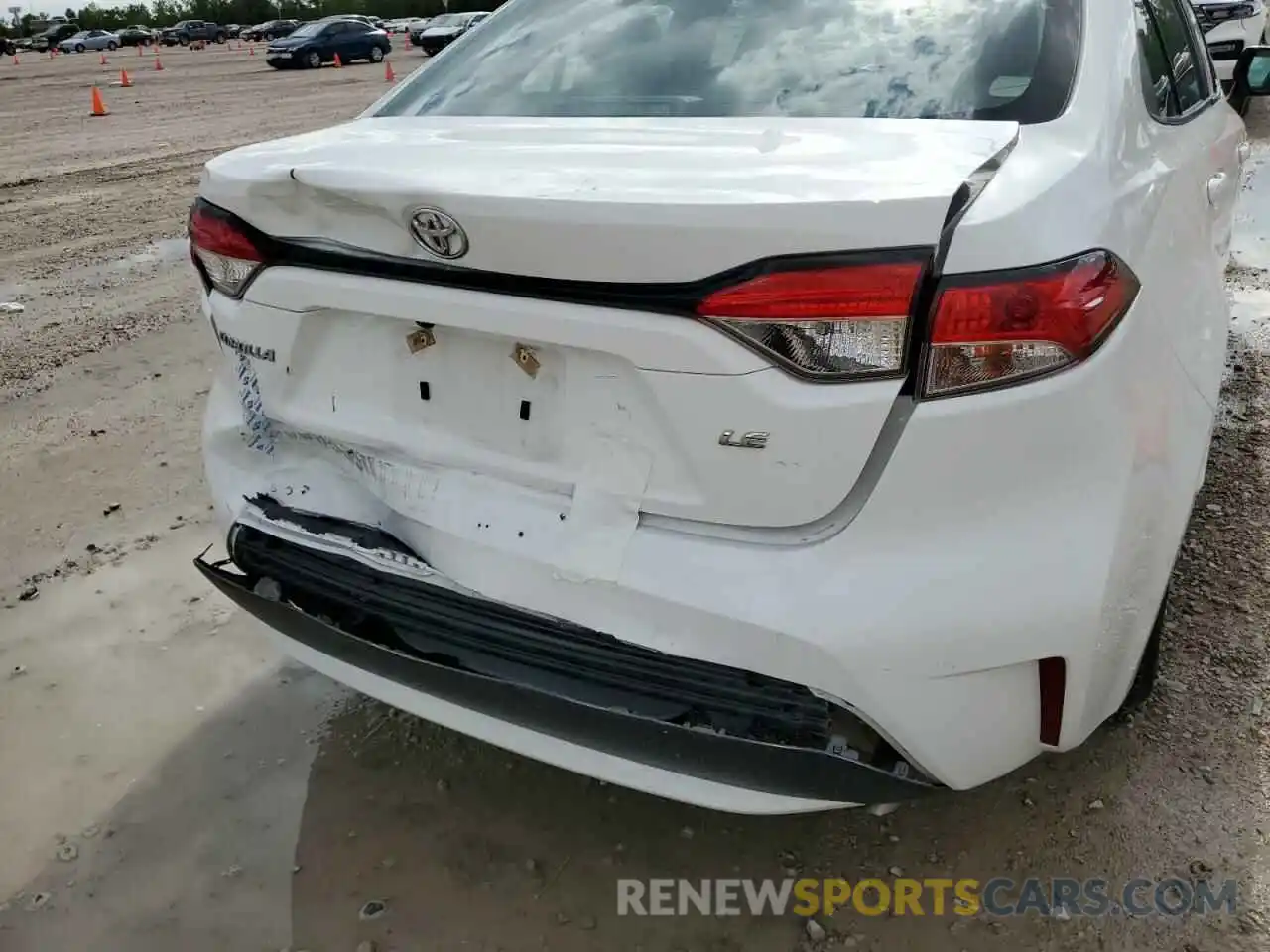 9 Photograph of a damaged car 5YFEPRAE7LP099054 TOYOTA COROLLA 2020