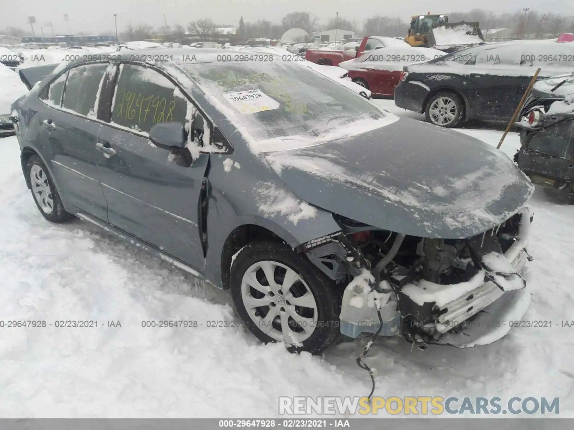 1 Photograph of a damaged car 5YFEPRAE7LP100512 TOYOTA COROLLA 2020