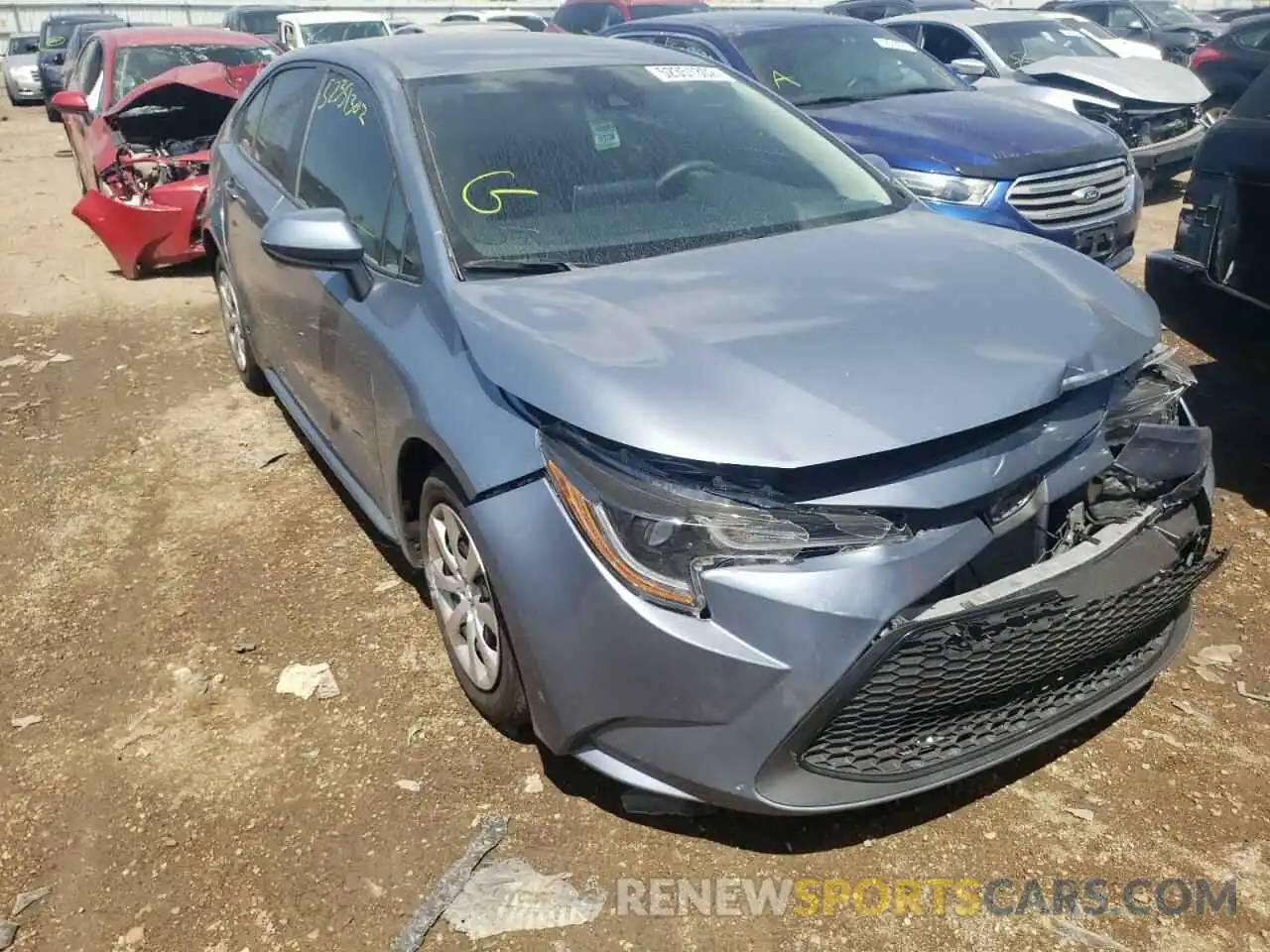 1 Photograph of a damaged car 5YFEPRAE7LP101322 TOYOTA COROLLA 2020