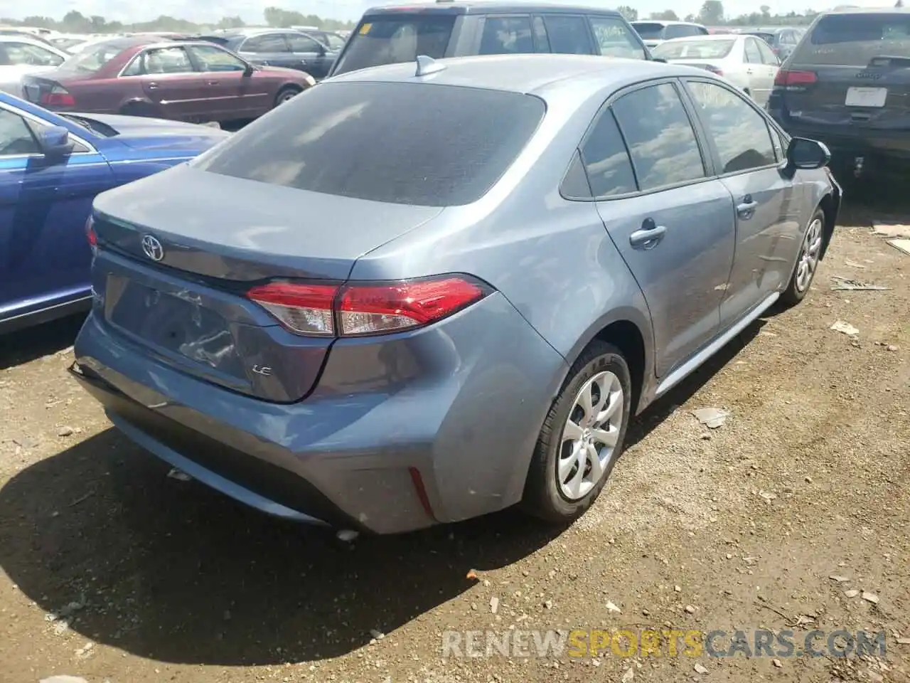 4 Photograph of a damaged car 5YFEPRAE7LP101322 TOYOTA COROLLA 2020