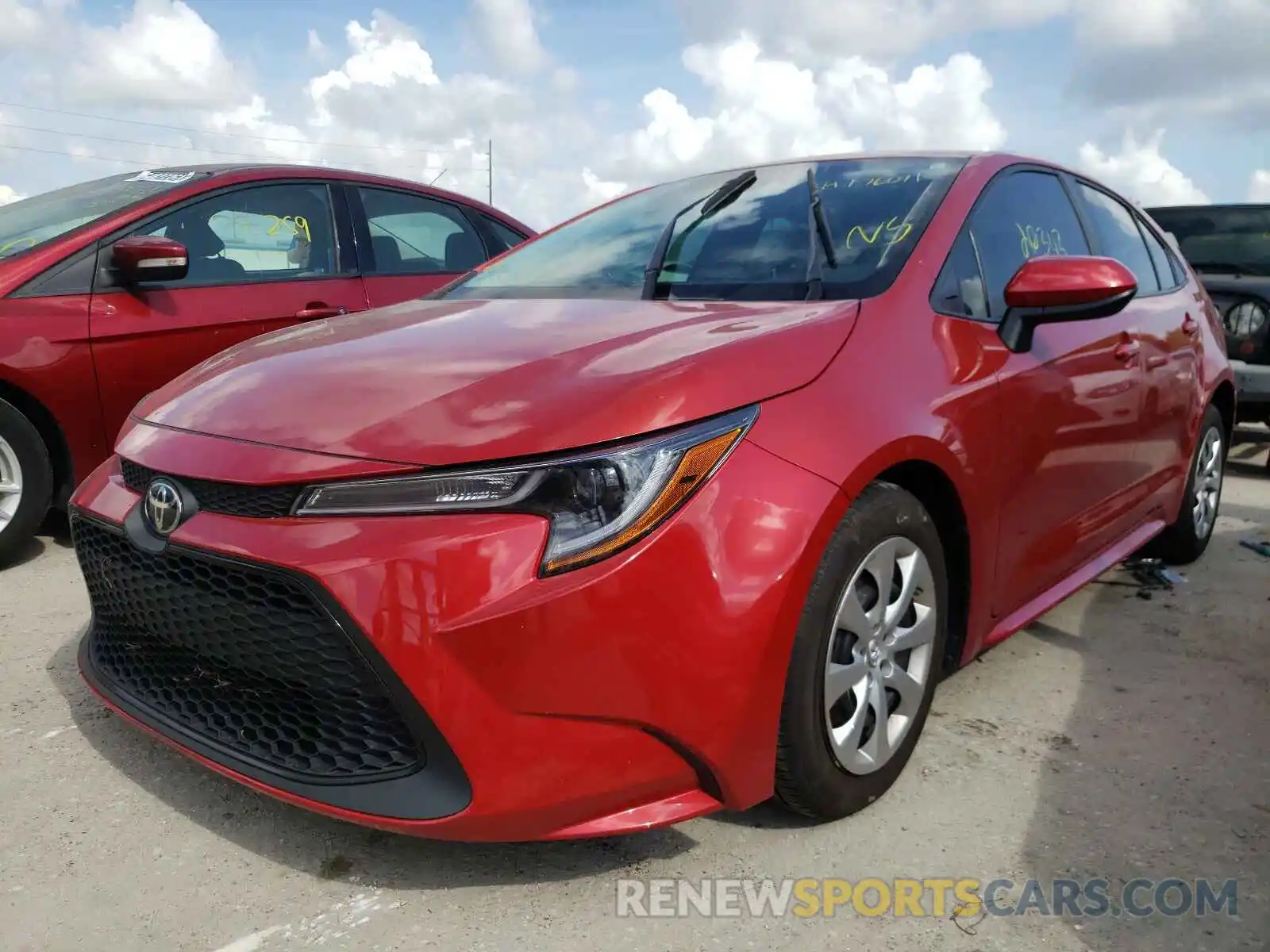 2 Photograph of a damaged car 5YFEPRAE7LP101532 TOYOTA COROLLA 2020