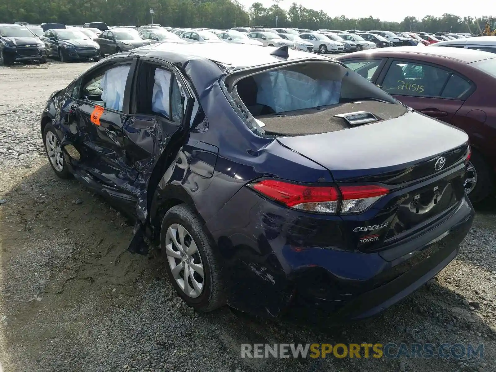 3 Photograph of a damaged car 5YFEPRAE7LP101546 TOYOTA COROLLA 2020