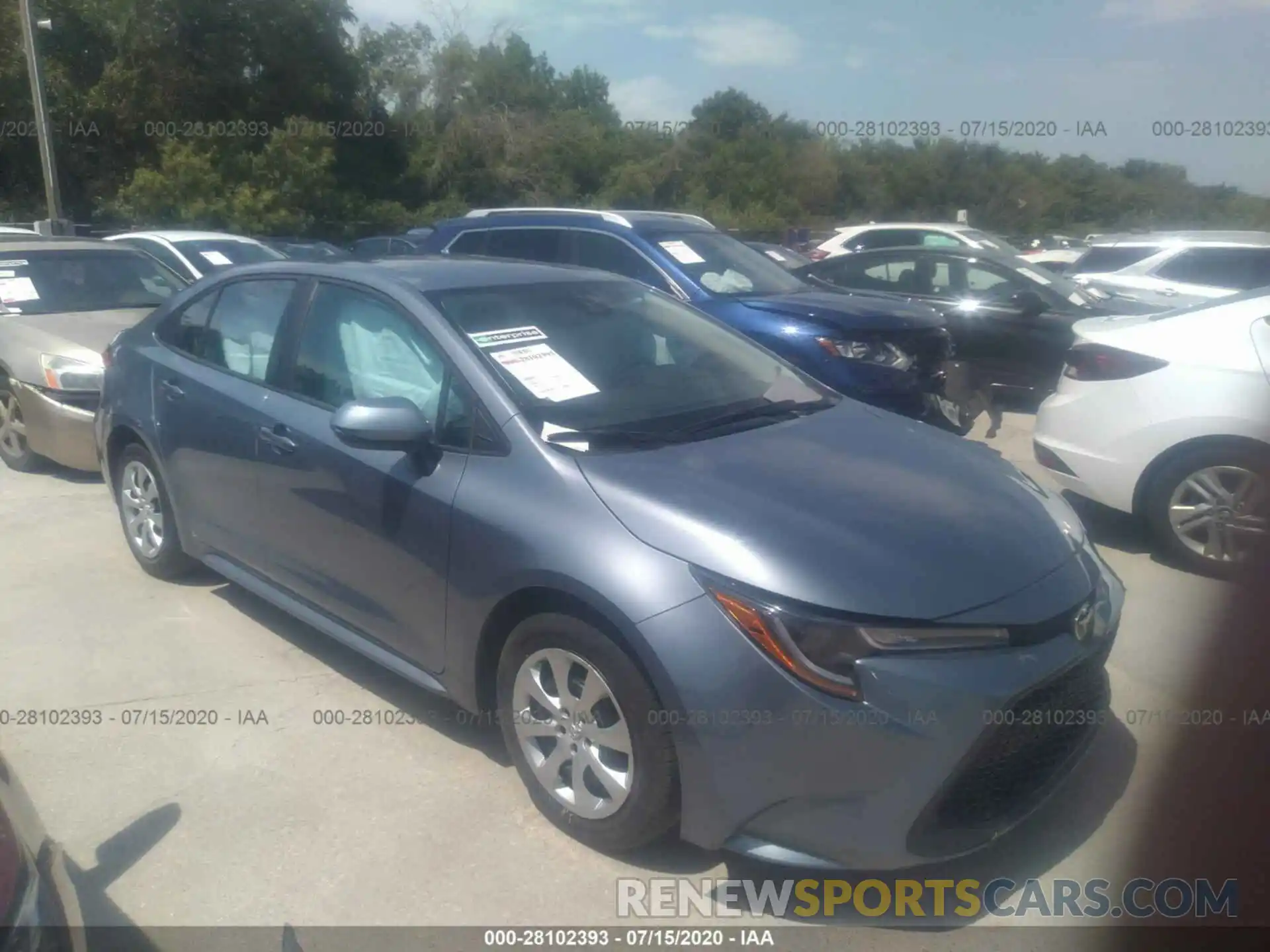 1 Photograph of a damaged car 5YFEPRAE7LP101708 TOYOTA COROLLA 2020