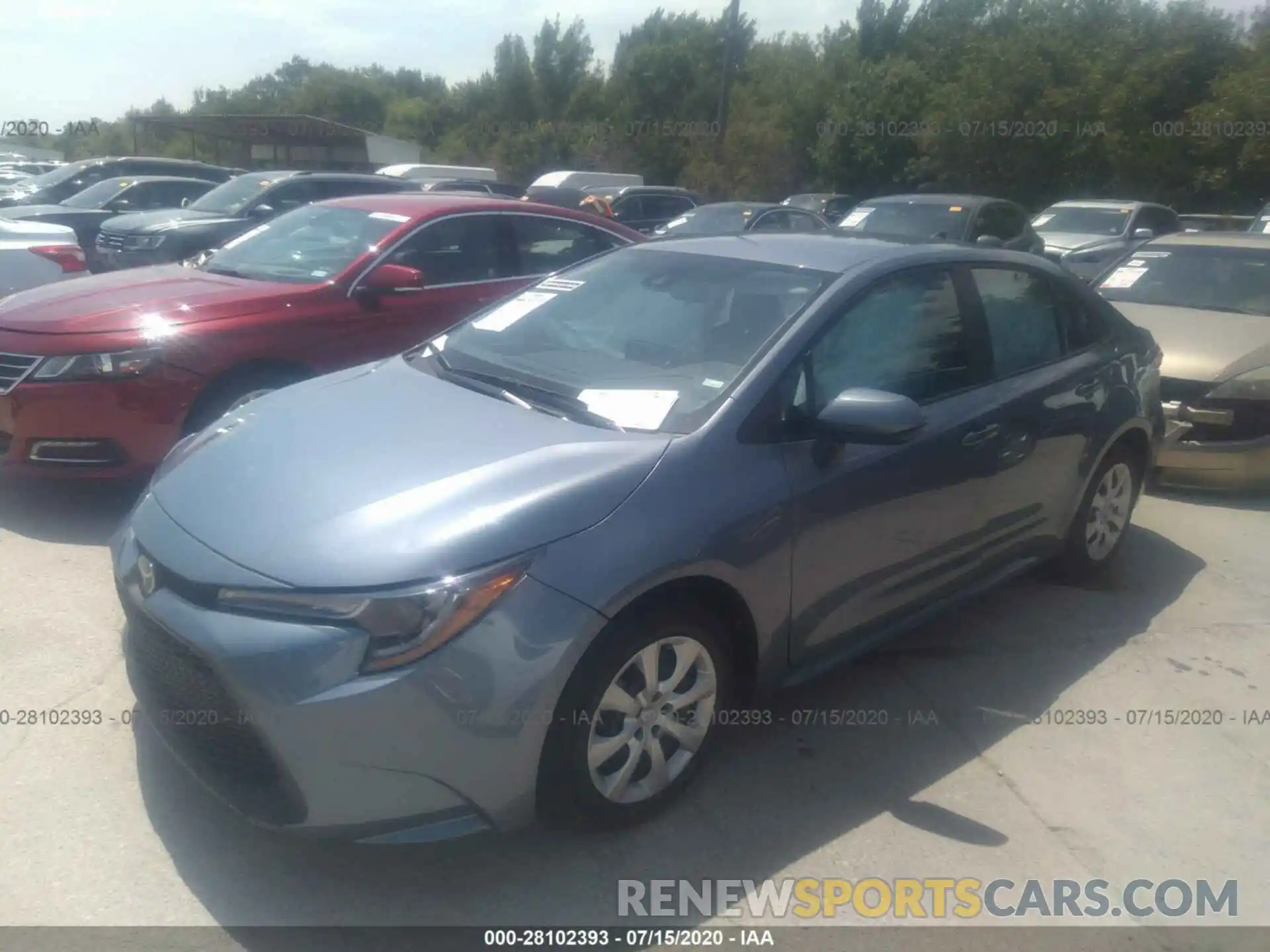 2 Photograph of a damaged car 5YFEPRAE7LP101708 TOYOTA COROLLA 2020