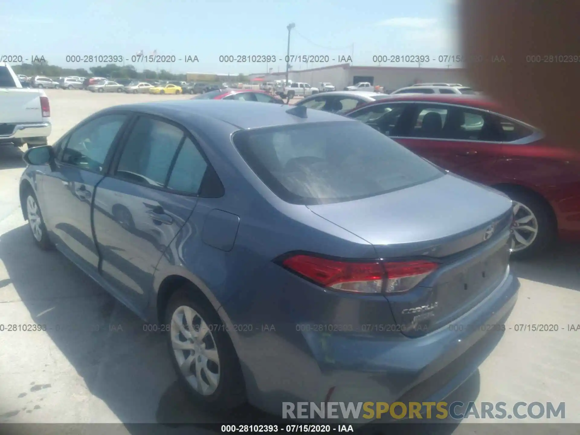 3 Photograph of a damaged car 5YFEPRAE7LP101708 TOYOTA COROLLA 2020