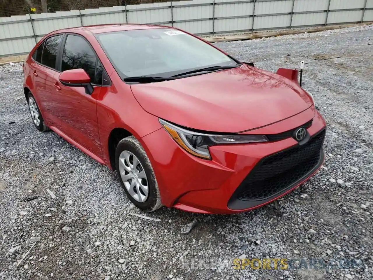 1 Photograph of a damaged car 5YFEPRAE7LP102051 TOYOTA COROLLA 2020