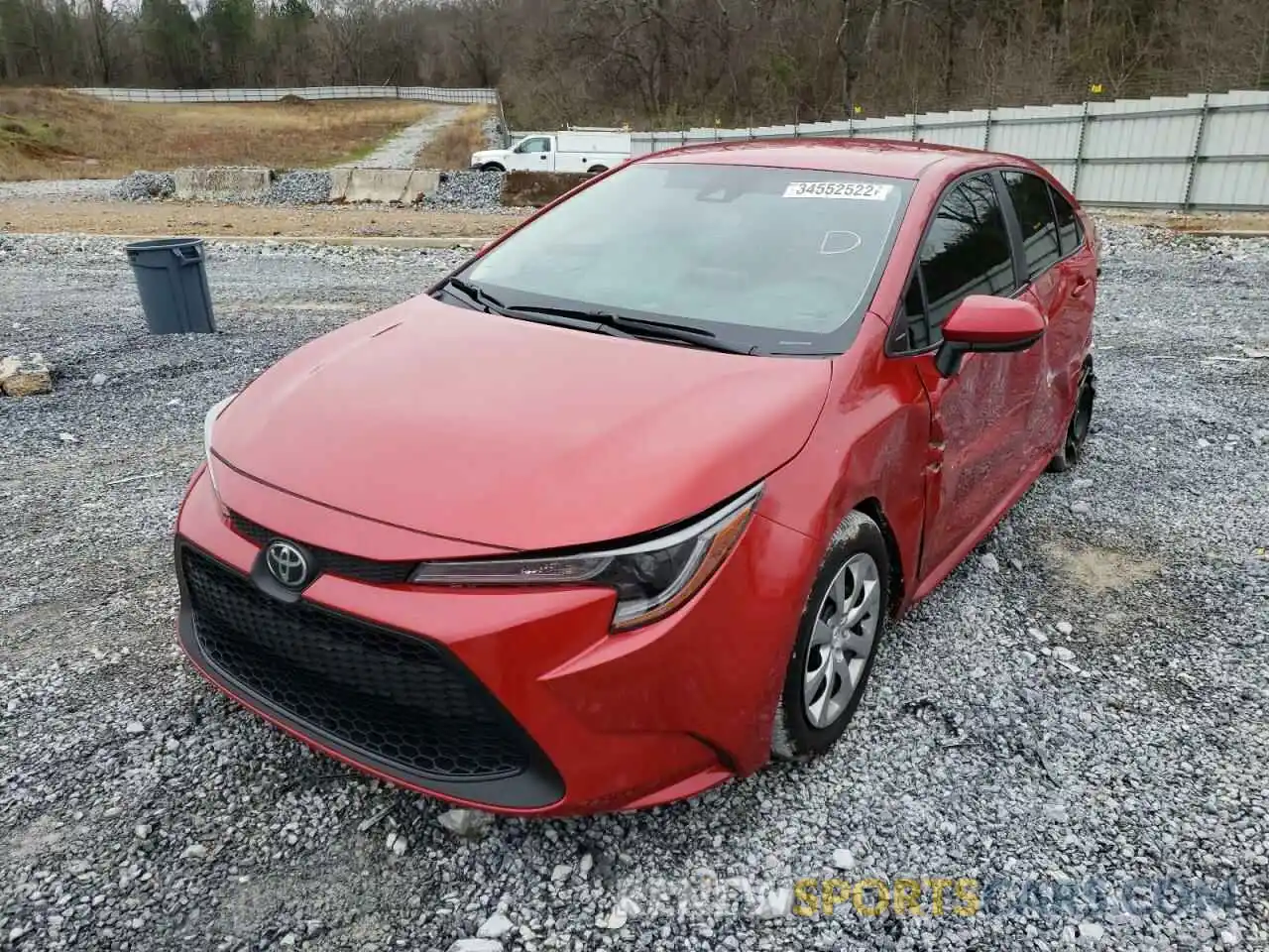 2 Photograph of a damaged car 5YFEPRAE7LP102051 TOYOTA COROLLA 2020