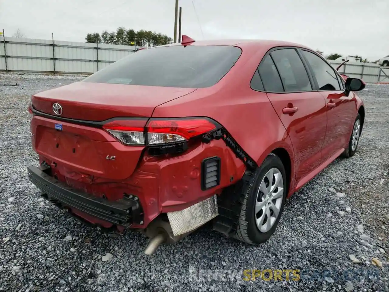 4 Photograph of a damaged car 5YFEPRAE7LP102051 TOYOTA COROLLA 2020