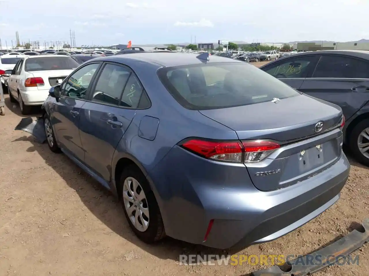 3 Photograph of a damaged car 5YFEPRAE7LP103216 TOYOTA COROLLA 2020