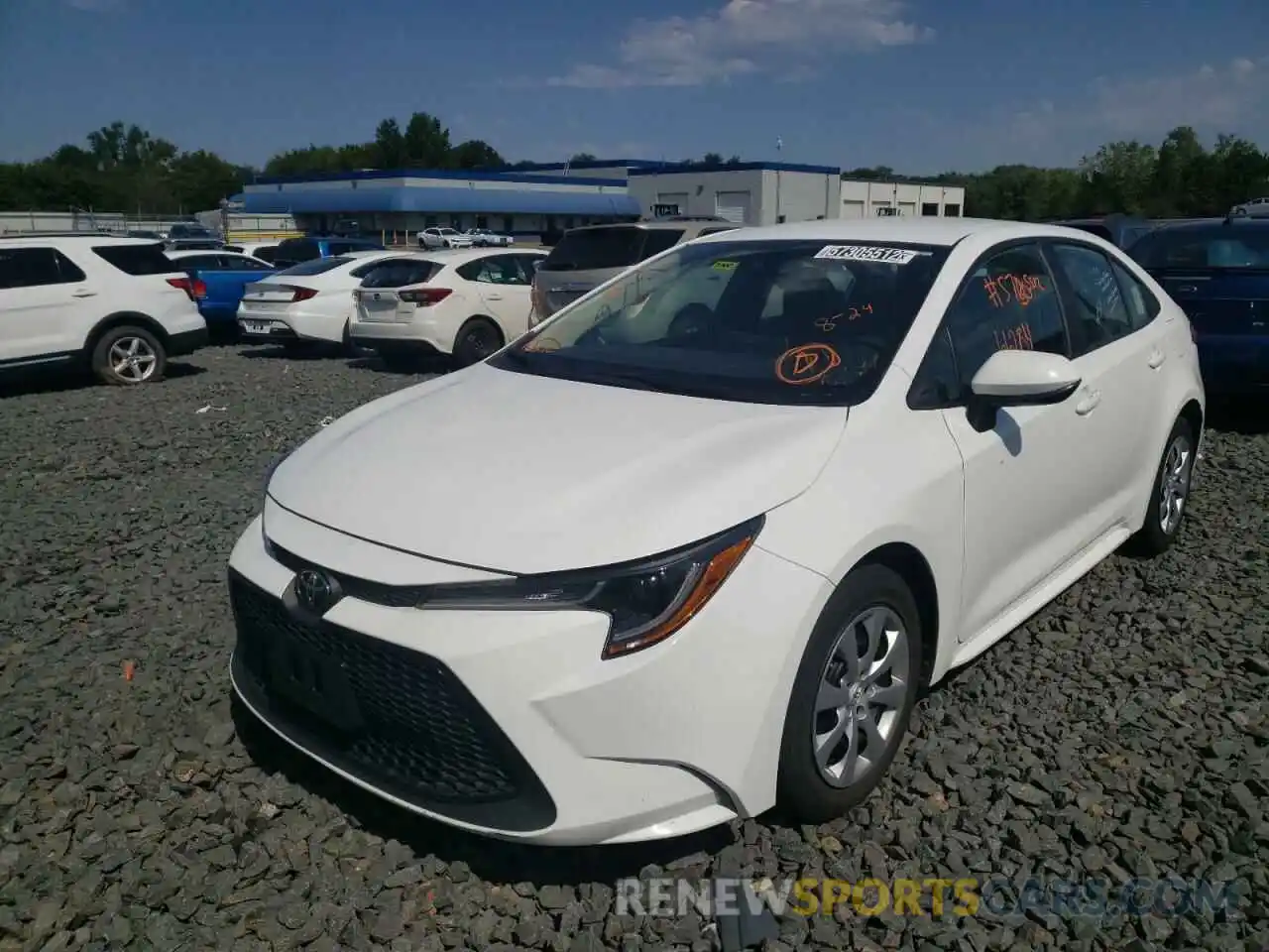 2 Photograph of a damaged car 5YFEPRAE7LP104348 TOYOTA COROLLA 2020