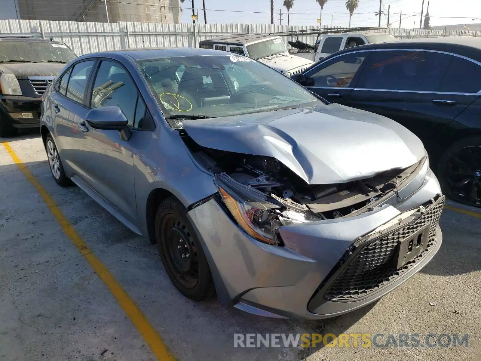 1 Photograph of a damaged car 5YFEPRAE7LP104351 TOYOTA COROLLA 2020