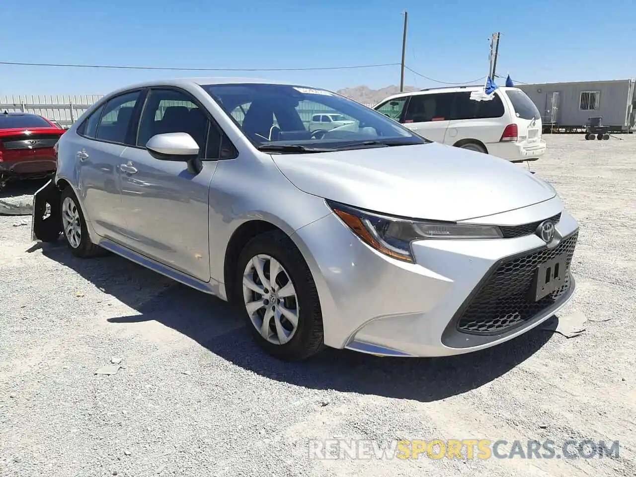 1 Photograph of a damaged car 5YFEPRAE7LP104365 TOYOTA COROLLA 2020