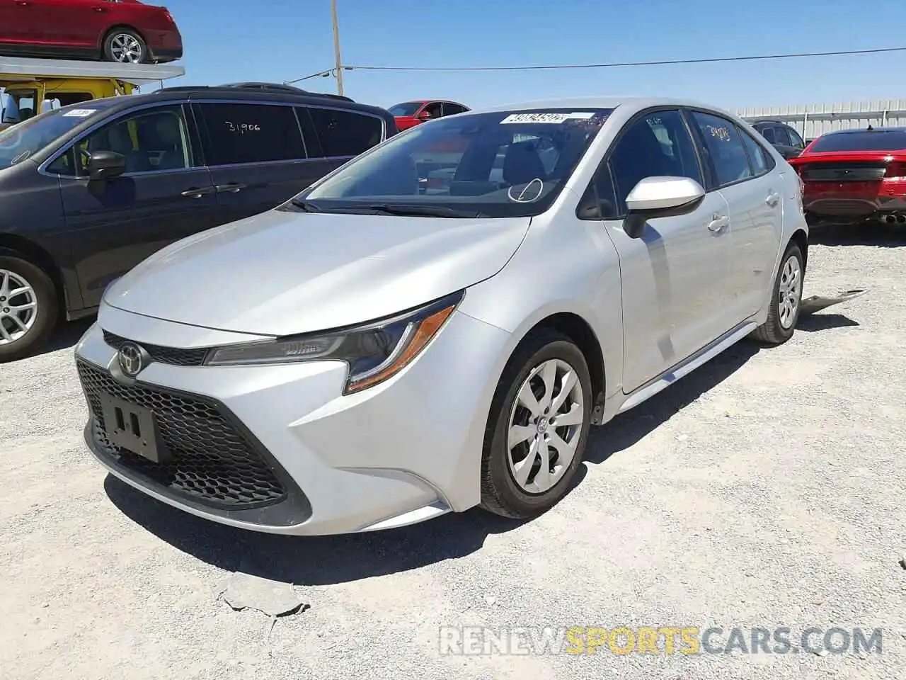 2 Photograph of a damaged car 5YFEPRAE7LP104365 TOYOTA COROLLA 2020