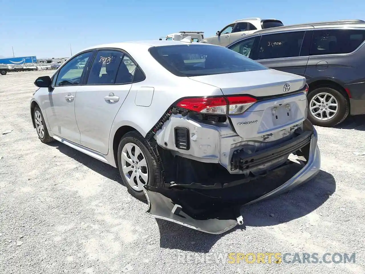 3 Photograph of a damaged car 5YFEPRAE7LP104365 TOYOTA COROLLA 2020