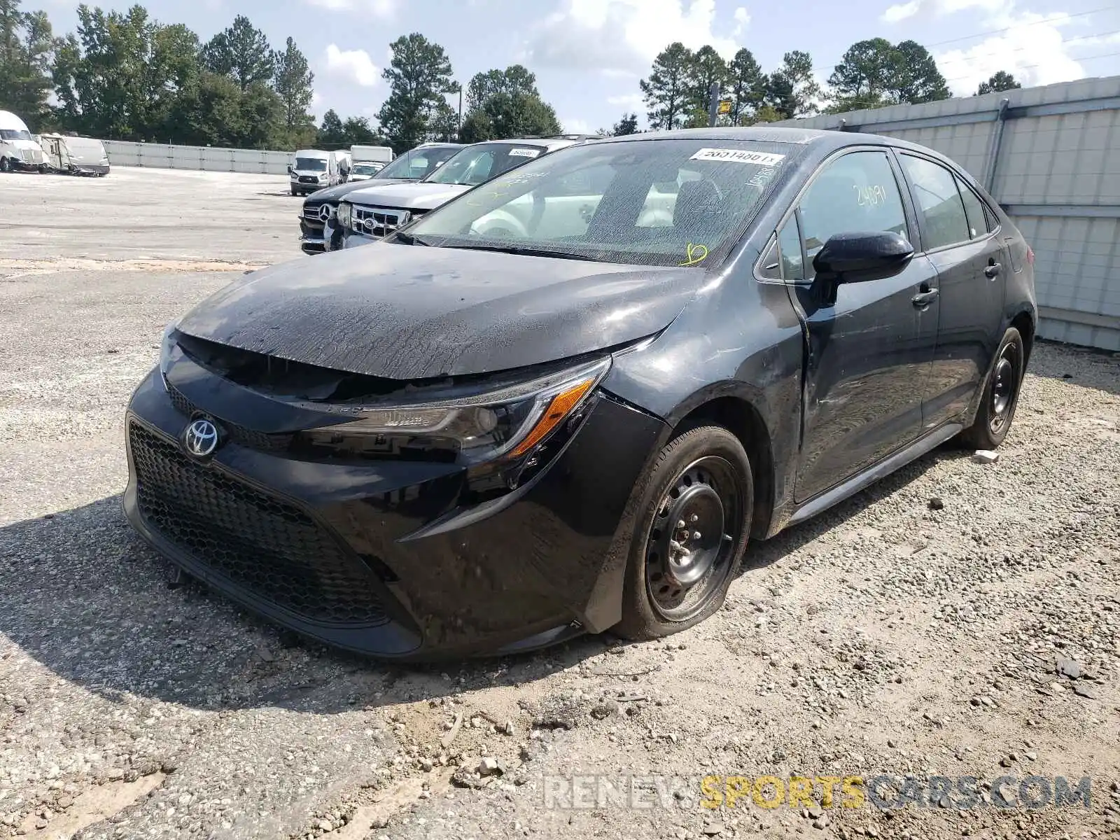 2 Photograph of a damaged car 5YFEPRAE7LP105516 TOYOTA COROLLA 2020