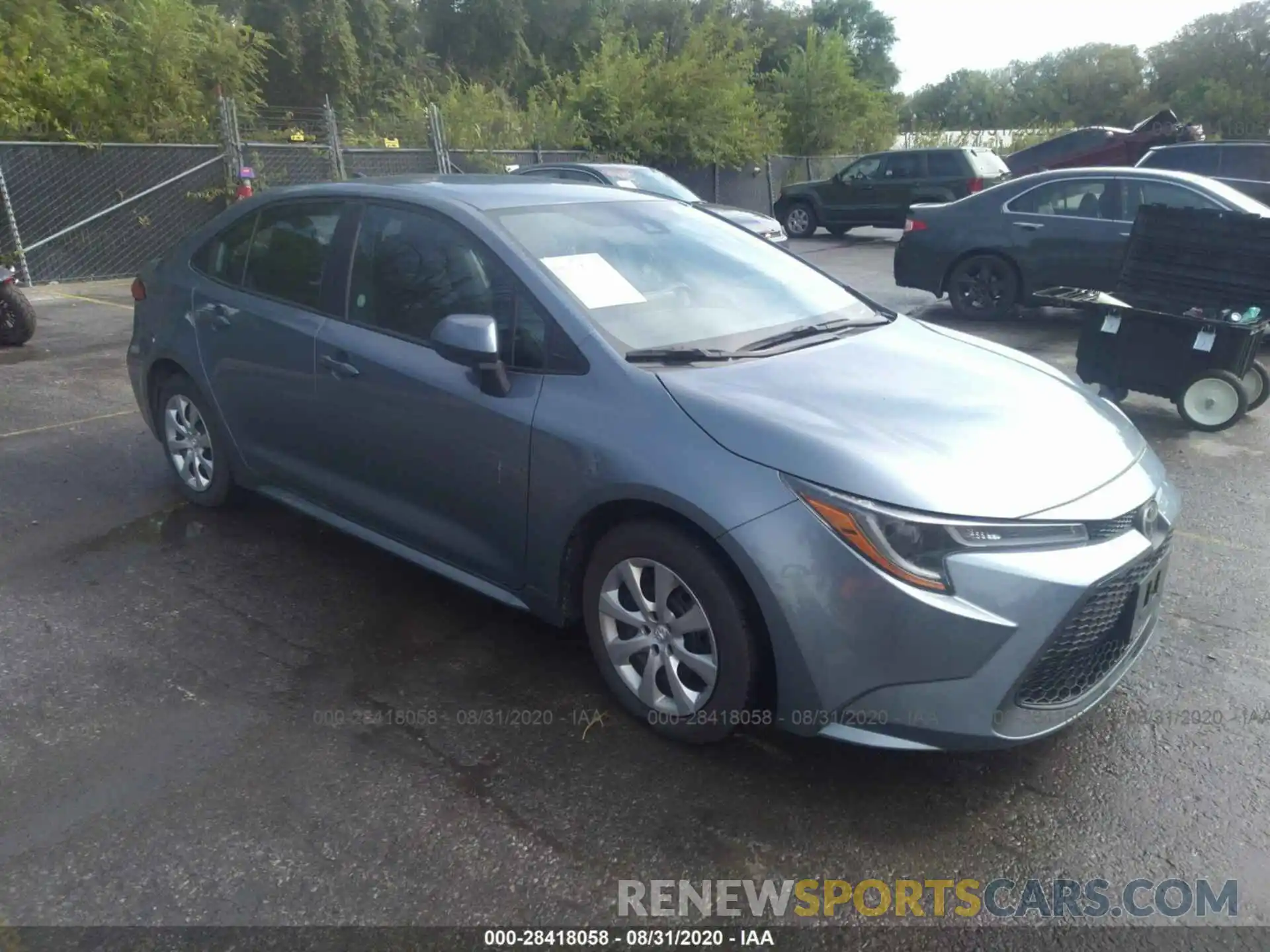 1 Photograph of a damaged car 5YFEPRAE7LP105595 TOYOTA COROLLA 2020