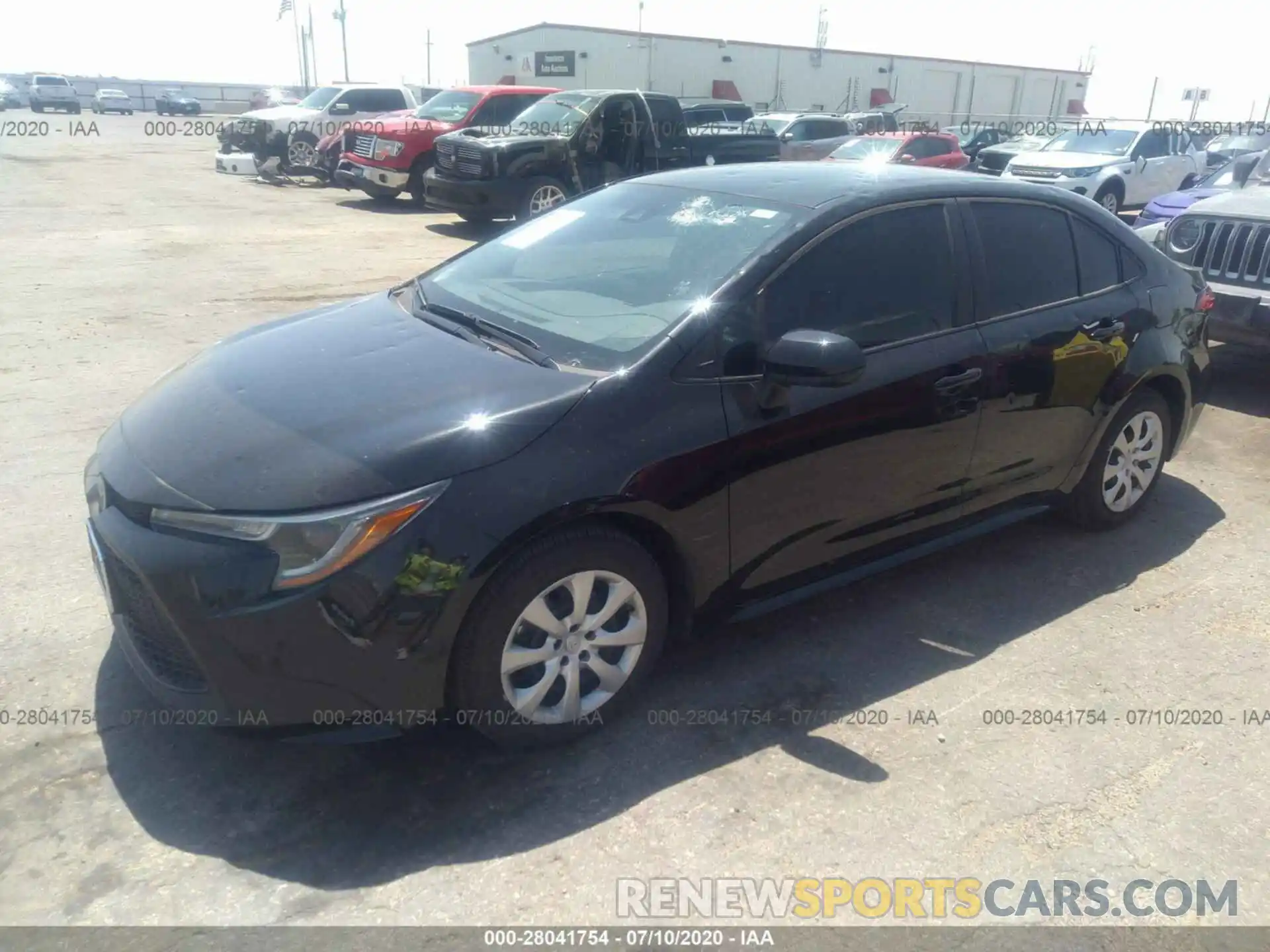 2 Photograph of a damaged car 5YFEPRAE7LP105774 TOYOTA COROLLA 2020