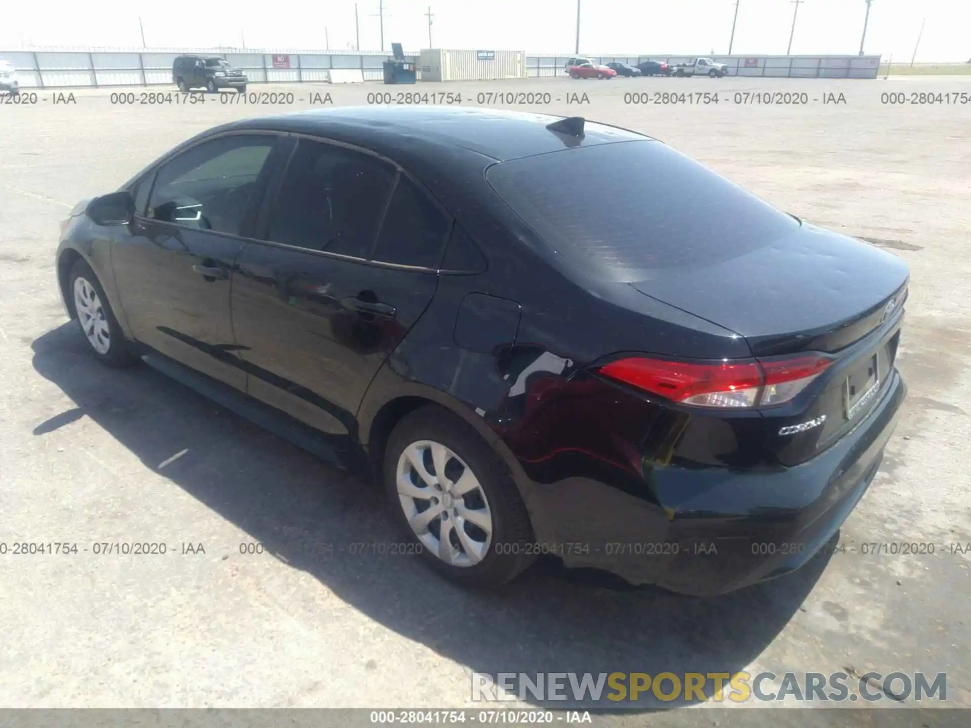 3 Photograph of a damaged car 5YFEPRAE7LP105774 TOYOTA COROLLA 2020