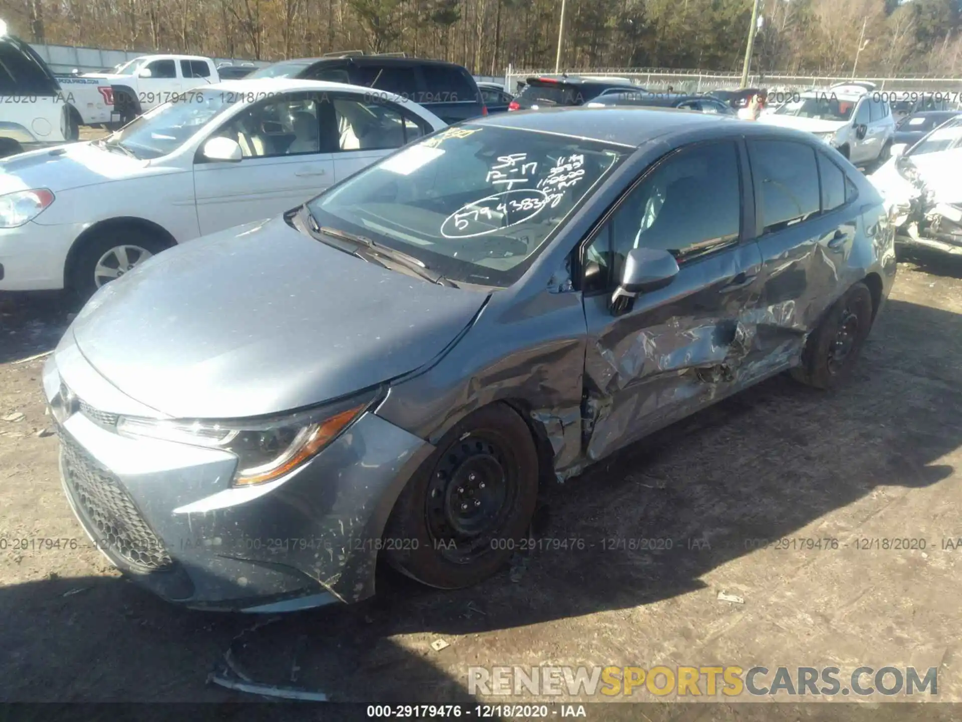 2 Photograph of a damaged car 5YFEPRAE7LP105807 TOYOTA COROLLA 2020