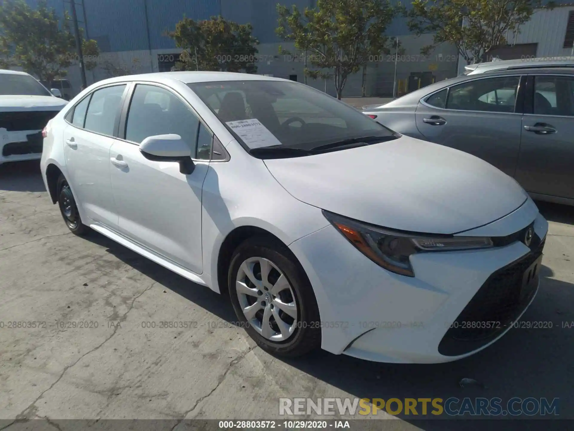 1 Photograph of a damaged car 5YFEPRAE7LP106097 TOYOTA COROLLA 2020