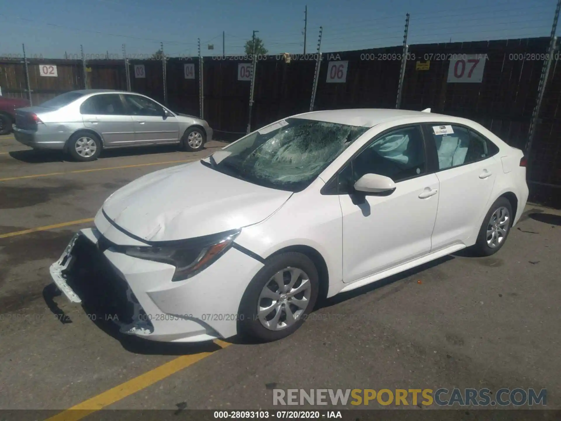 2 Photograph of a damaged car 5YFEPRAE7LP106715 TOYOTA COROLLA 2020