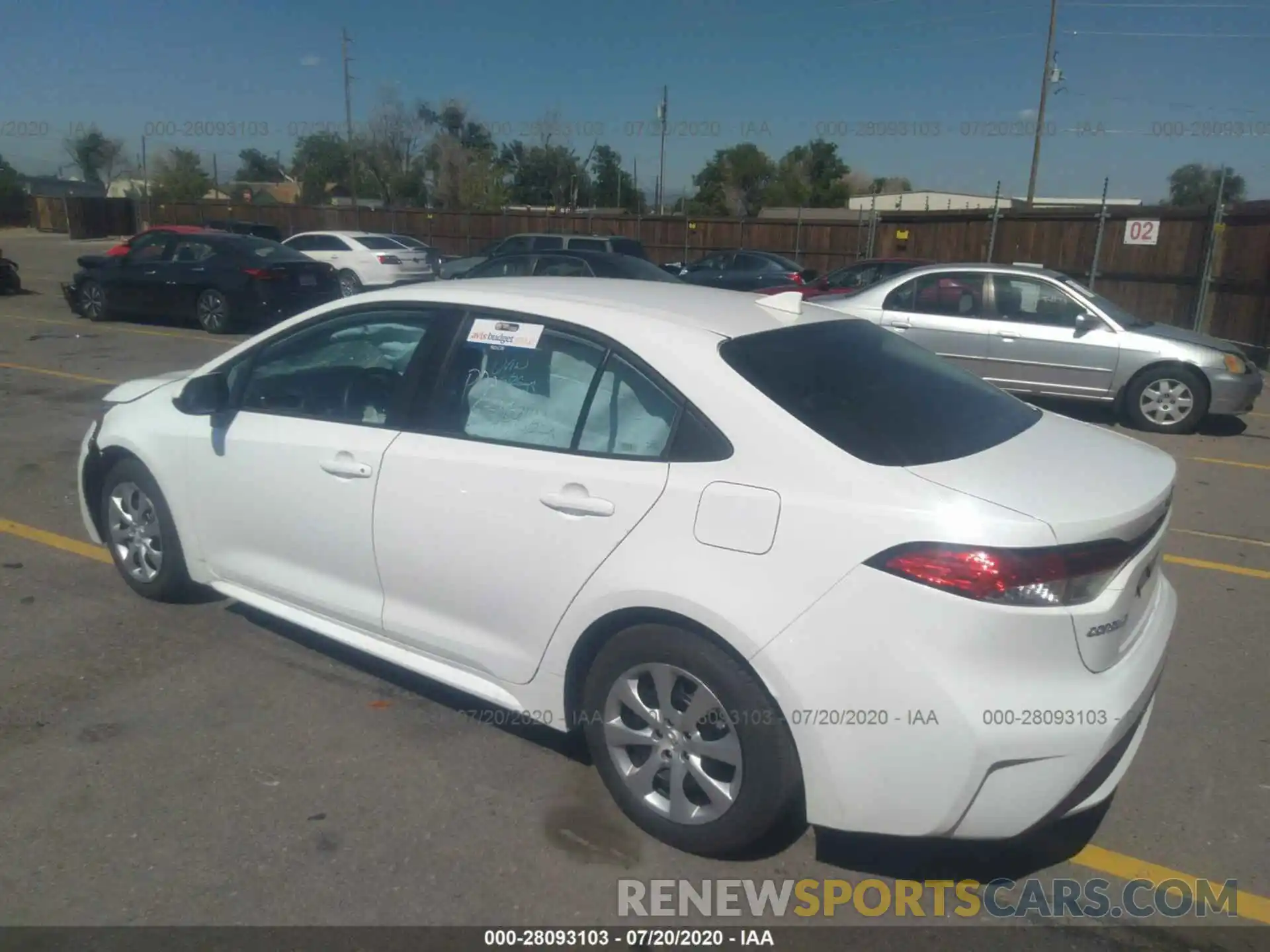 3 Photograph of a damaged car 5YFEPRAE7LP106715 TOYOTA COROLLA 2020