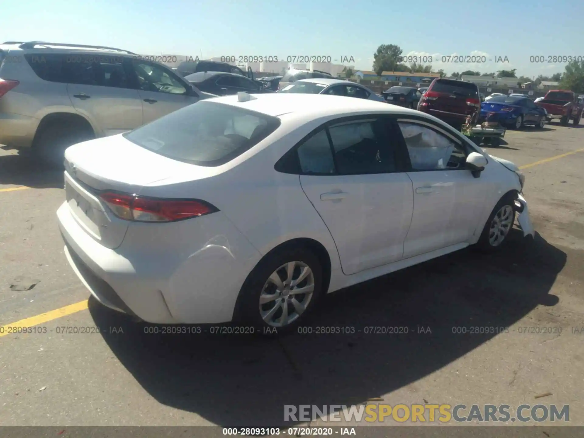 4 Photograph of a damaged car 5YFEPRAE7LP106715 TOYOTA COROLLA 2020