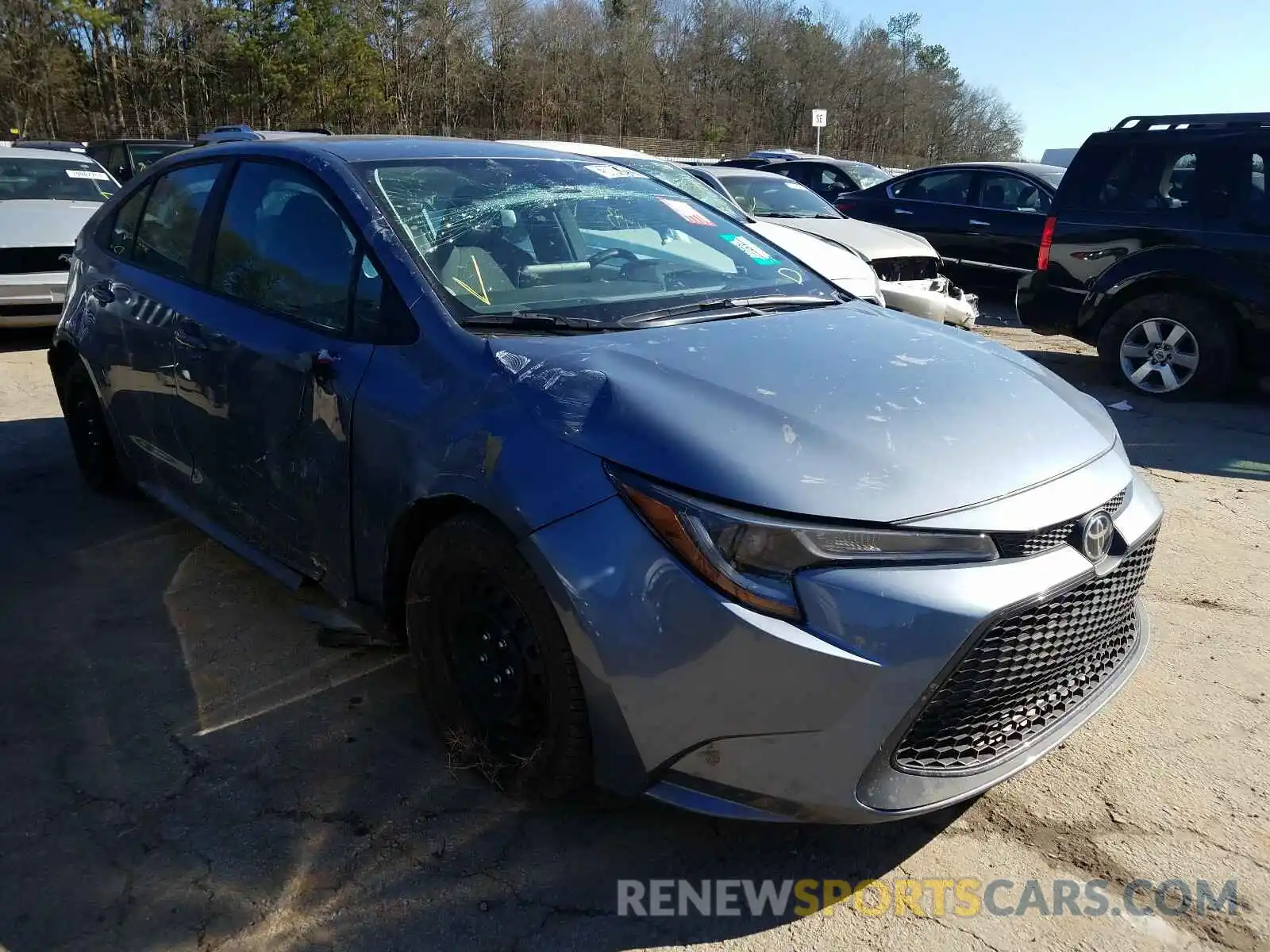 1 Photograph of a damaged car 5YFEPRAE7LP106780 TOYOTA COROLLA 2020