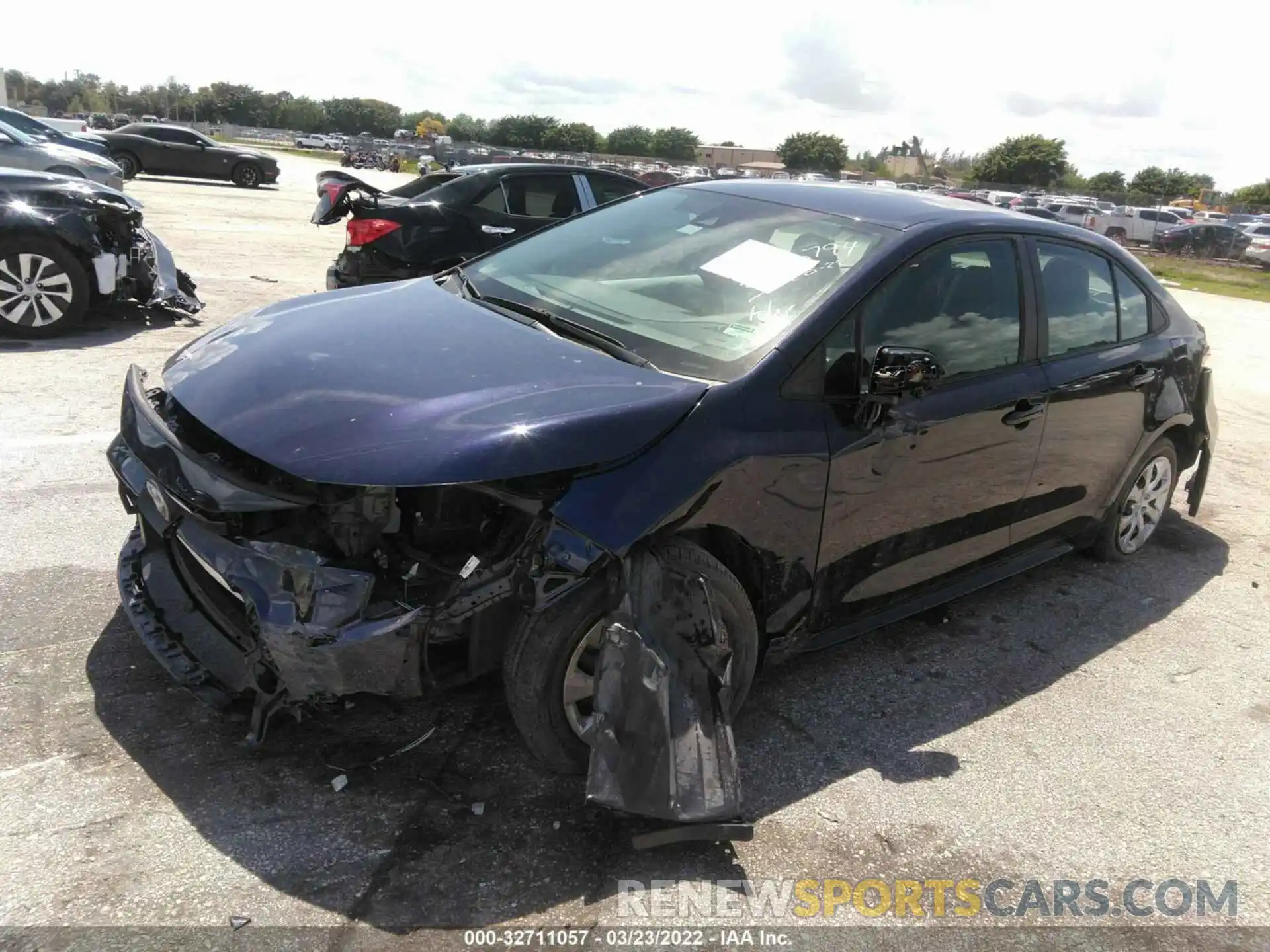 2 Photograph of a damaged car 5YFEPRAE7LP106794 TOYOTA COROLLA 2020